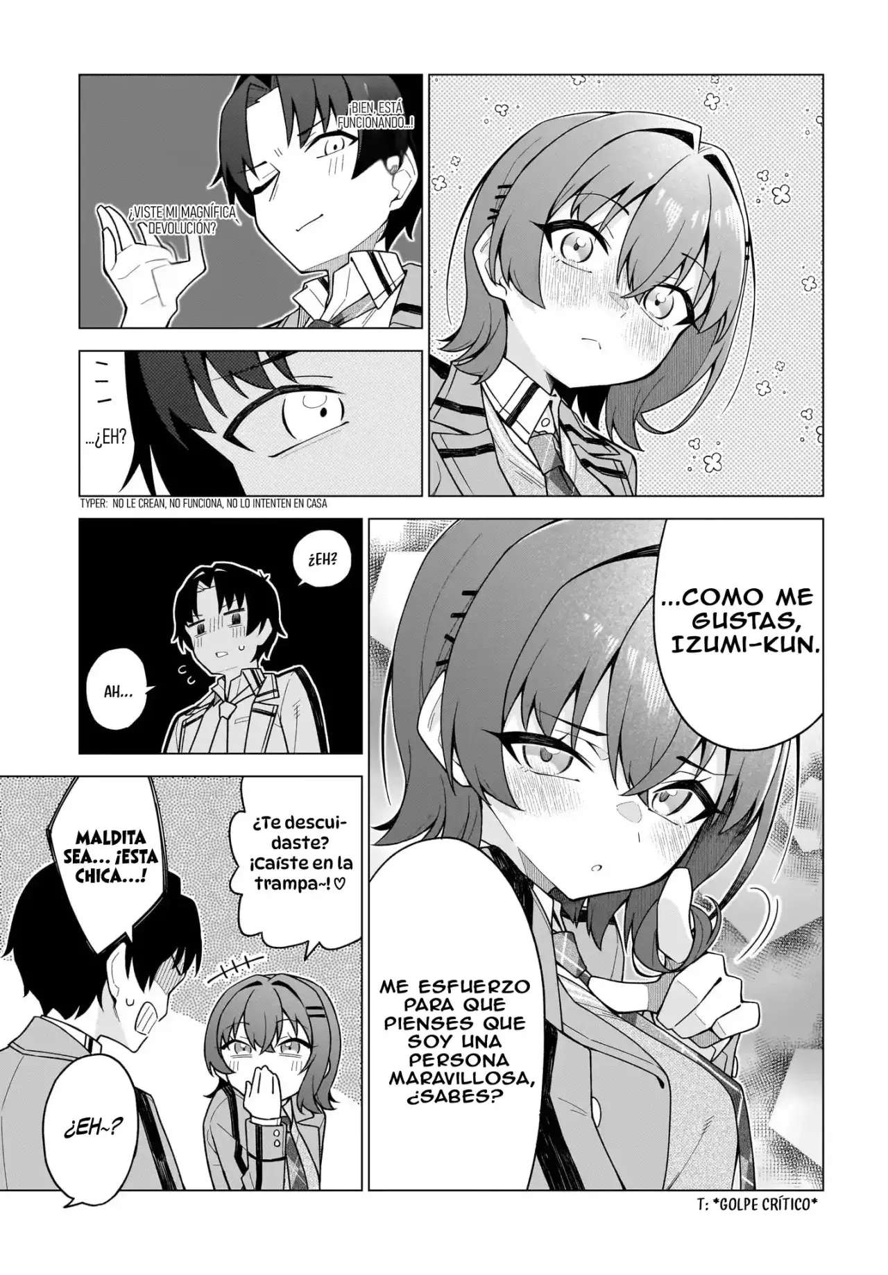 La chica que puede decir claramente ‘Te amo’ es invencible Capitulo 3 página 9