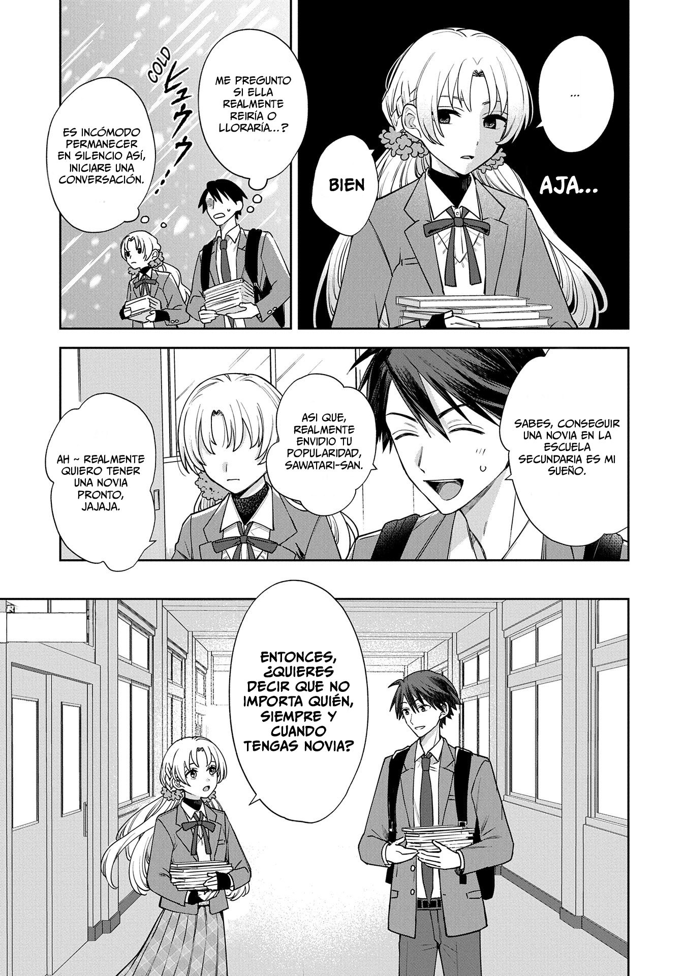 Inaho-kun se supone que es una novia falsa. Capitulo 1 página 9