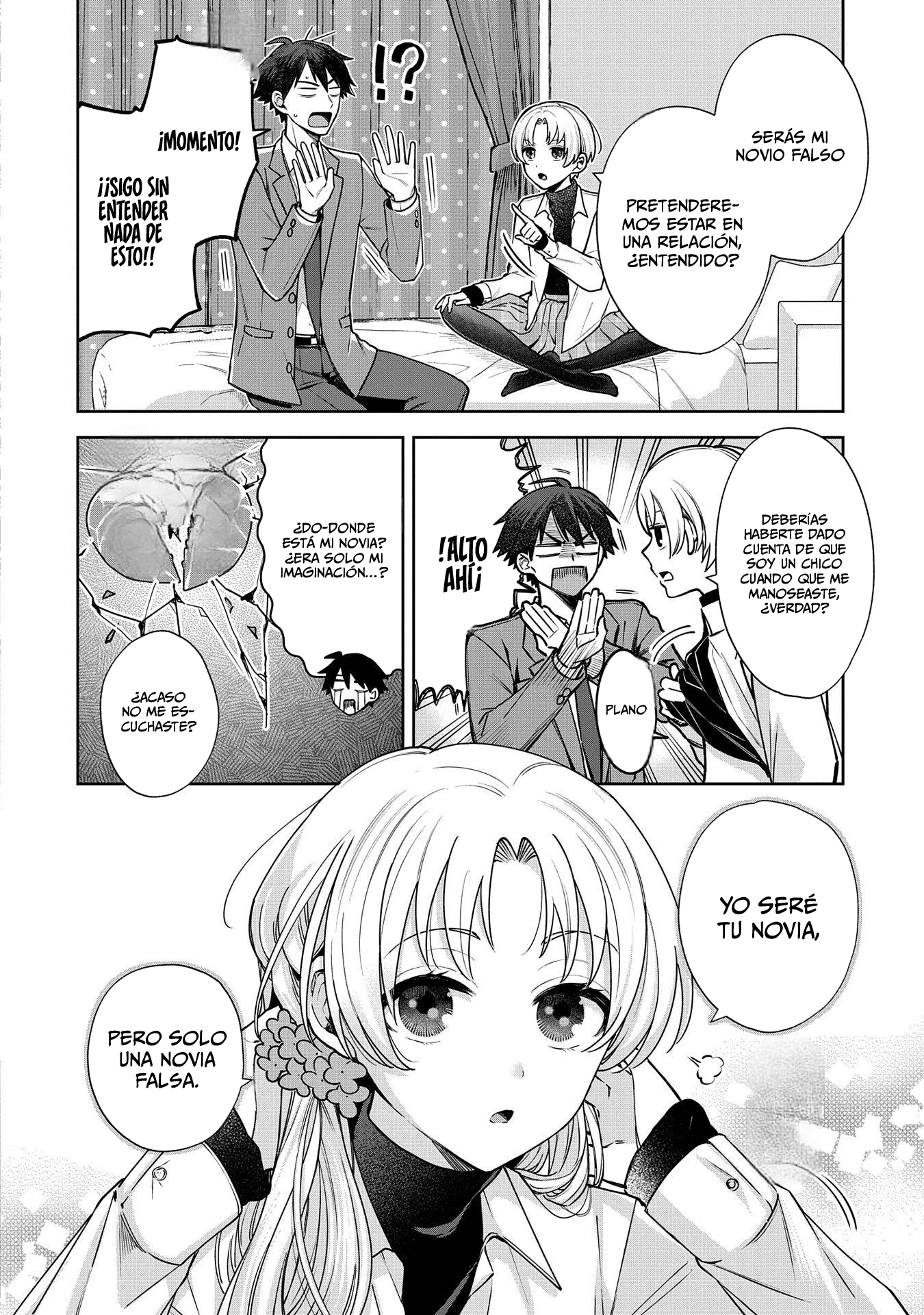 Inaho-kun se supone que es una novia falsa. Capitulo 2 página 3
