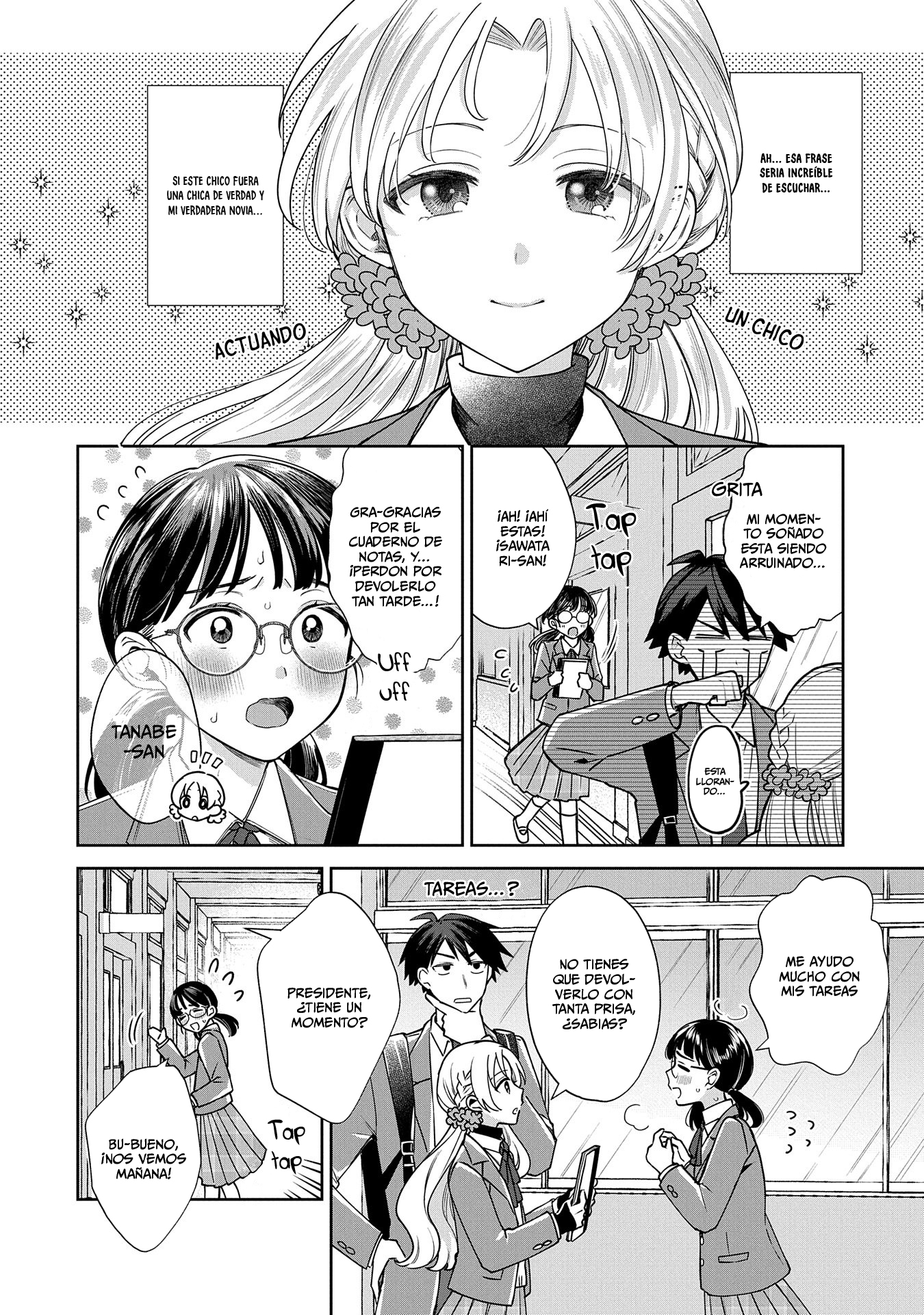 Inaho-kun se supone que es una novia falsa. Capitulo 4 página 3