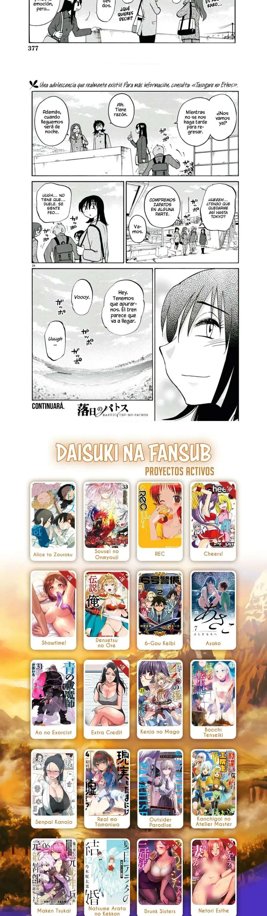 Rakujitsu no Pathos Capitulo 116 página 9