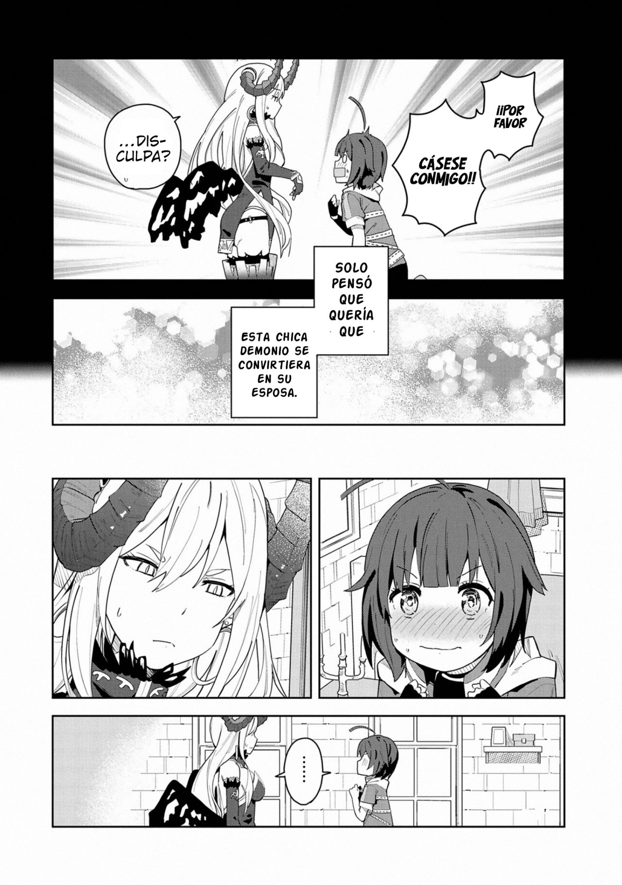 Invoqué al diablo para hacer realidad mi deseo, pero era muy hermosa, así que me casé con ella ~ Mi nueva esposa es el diablo ~ Capitulo 1 página 17