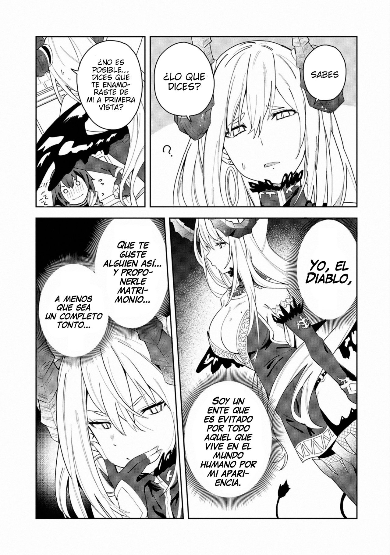 Invoqué al diablo para hacer realidad mi deseo, pero era muy hermosa, así que me casé con ella ~ Mi nueva esposa es el diablo ~ Capitulo 1 página 18