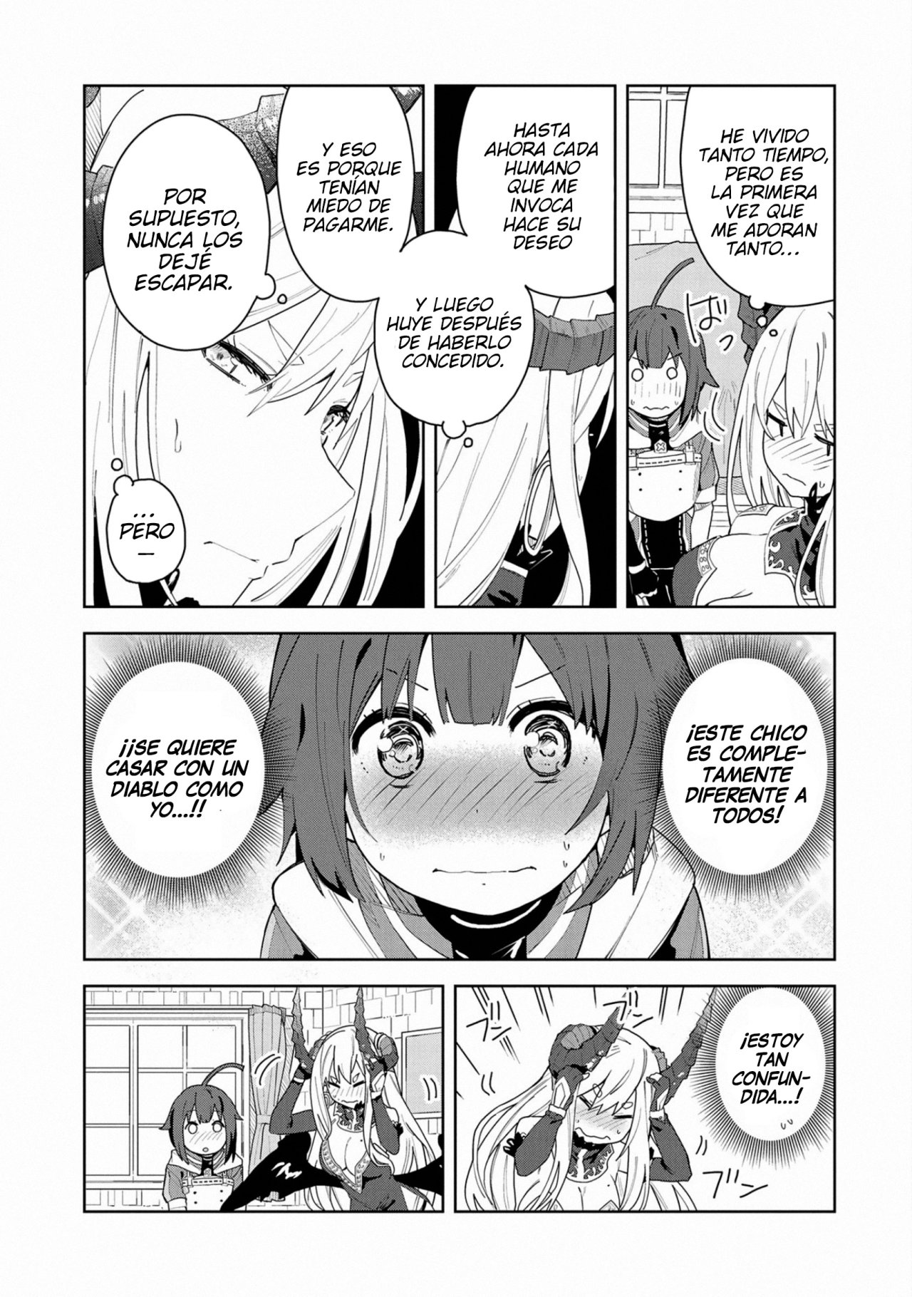 Invoqué al diablo para hacer realidad mi deseo, pero era muy hermosa, así que me casé con ella ~ Mi nueva esposa es el diablo ~ Capitulo 1 página 23