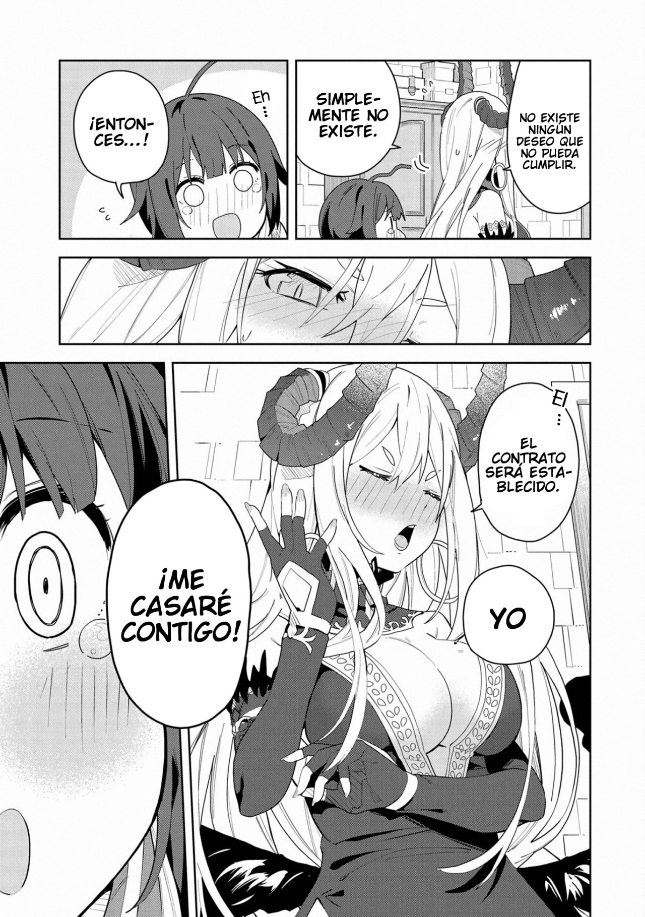 Invoqué al diablo para hacer realidad mi deseo, pero era muy hermosa, así que me casé con ella ~ Mi nueva esposa es el diablo ~ Capitulo 1 página 25