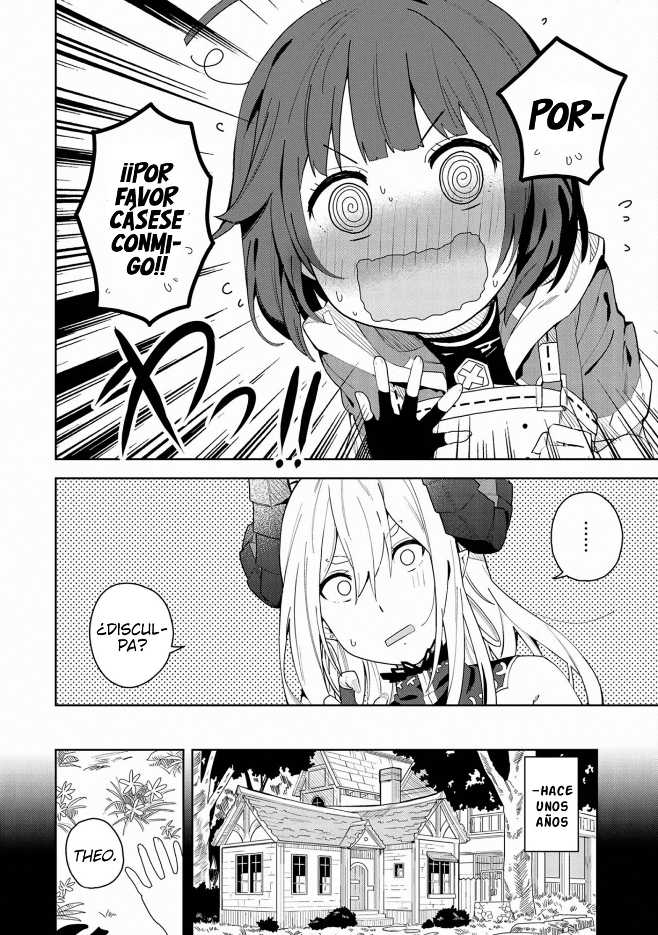 Invoqué al diablo para hacer realidad mi deseo, pero era muy hermosa, así que me casé con ella ~ Mi nueva esposa es el diablo ~ Capitulo 1 página 5