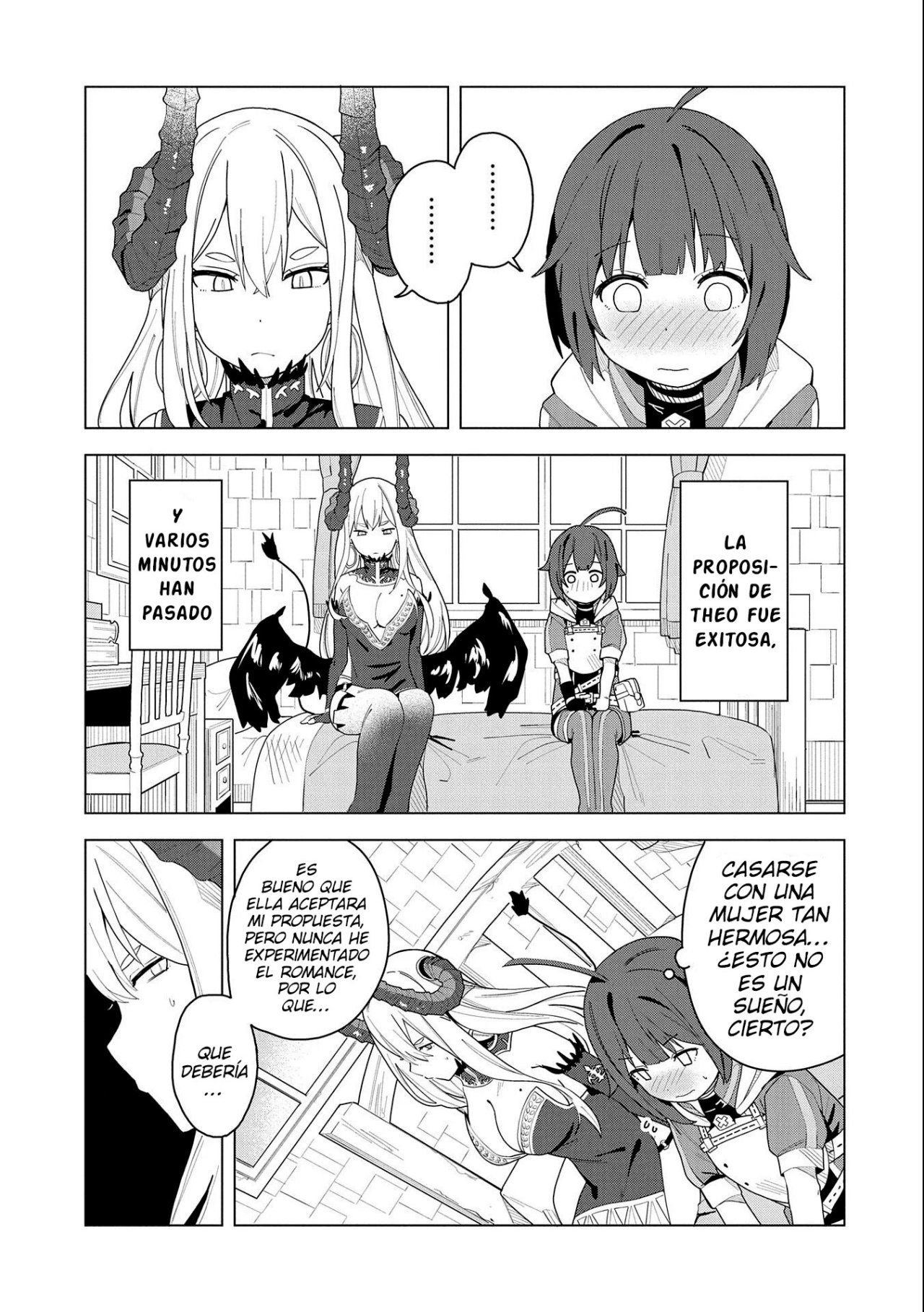 Invoqué al diablo para hacer realidad mi deseo, pero era muy hermosa, así que me casé con ella ~ Mi nueva esposa es el diablo ~ Capitulo 2 página 13