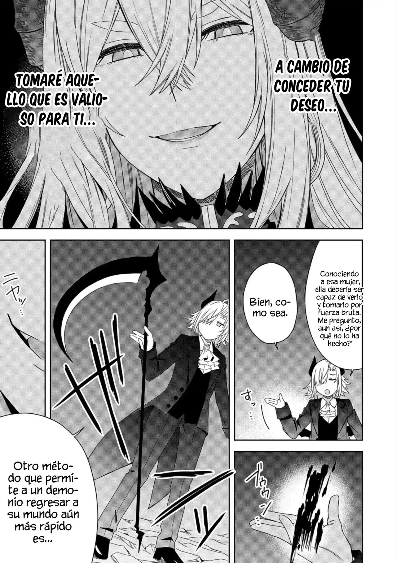 Invoqué al diablo para hacer realidad mi deseo, pero era muy hermosa, así que me casé con ella ~ Mi nueva esposa es el diablo ~ Capitulo 28 página 32