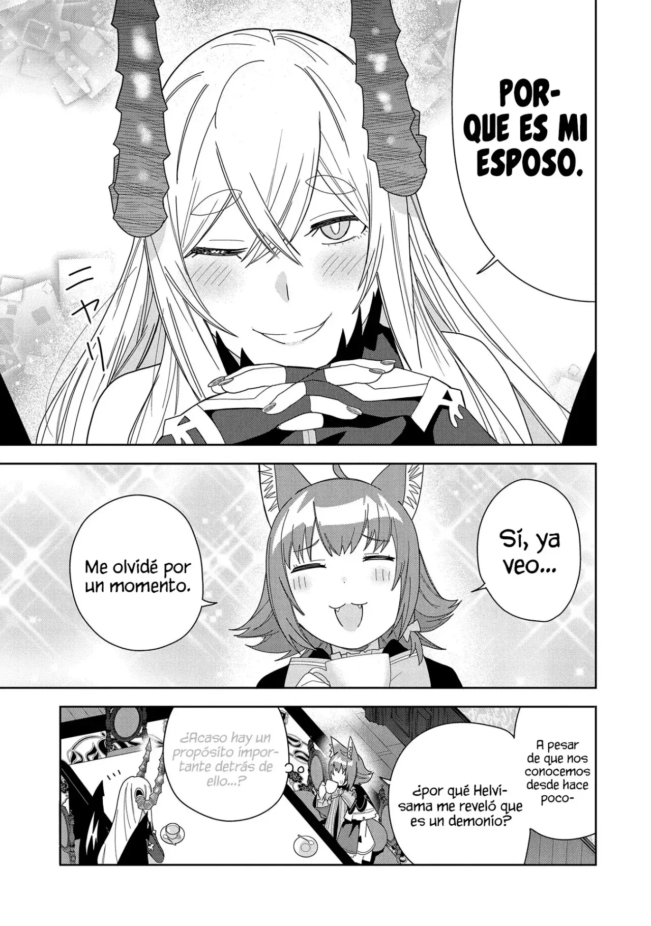 Invoqué al diablo para hacer realidad mi deseo, pero era muy hermosa, así que me casé con ella ~ Mi nueva esposa es el diablo ~ Capitulo 39 página 35