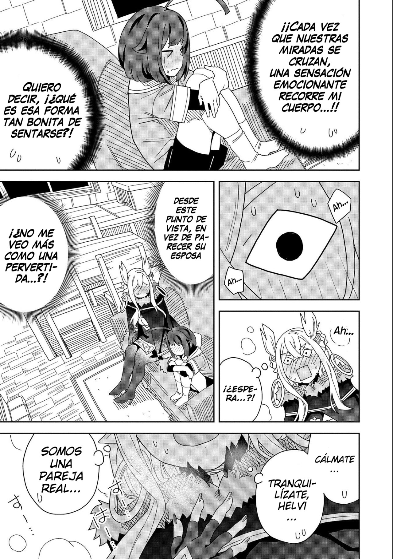 Invoqué al diablo para hacer realidad mi deseo, pero era muy hermosa, así que me casé con ella ~ Mi nueva esposa es el diablo ~ Capitulo 9 página 22