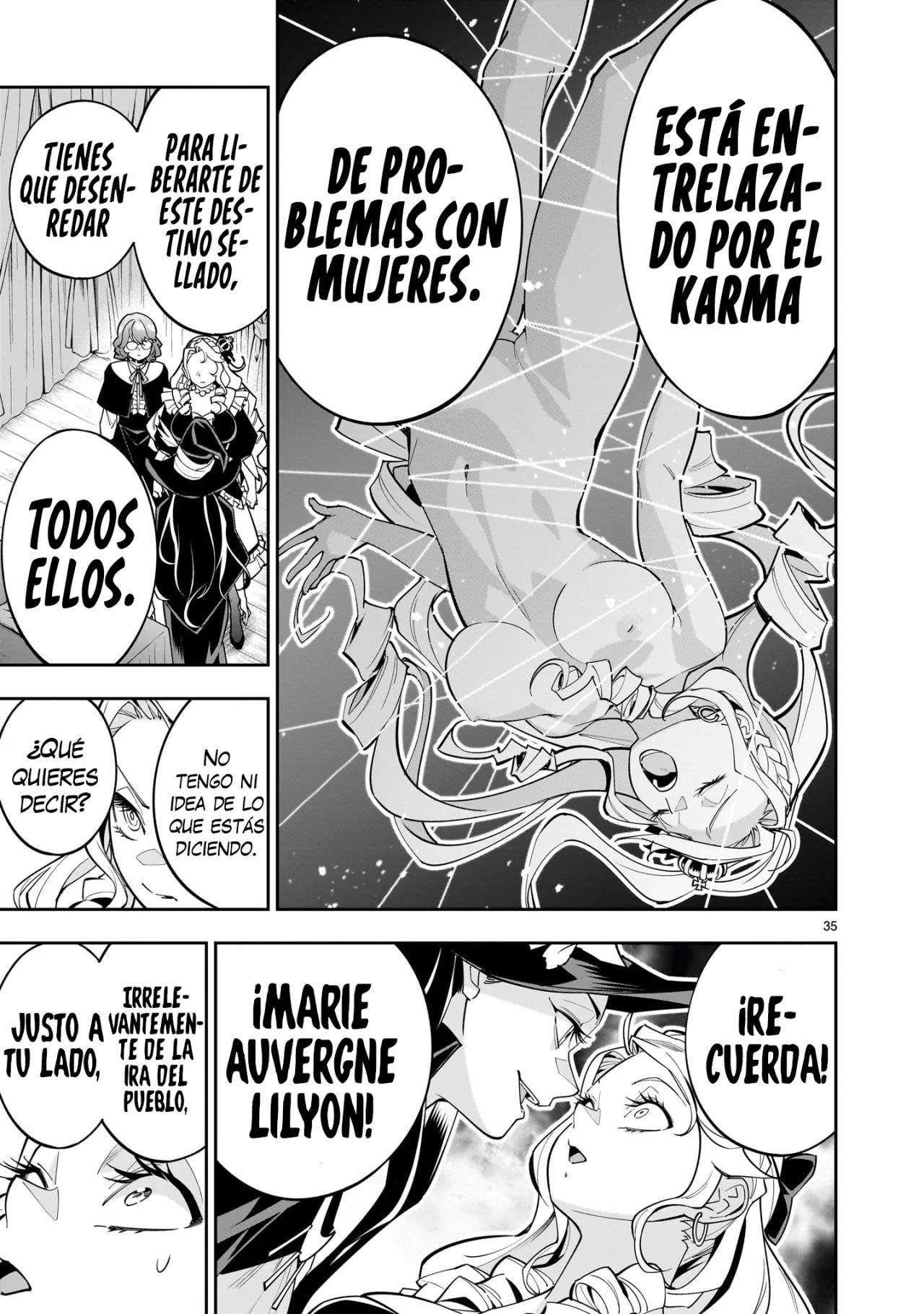 Para desafiar a la muerte creare un harem yuri para sobrevivir! Capitulo 1 página 36