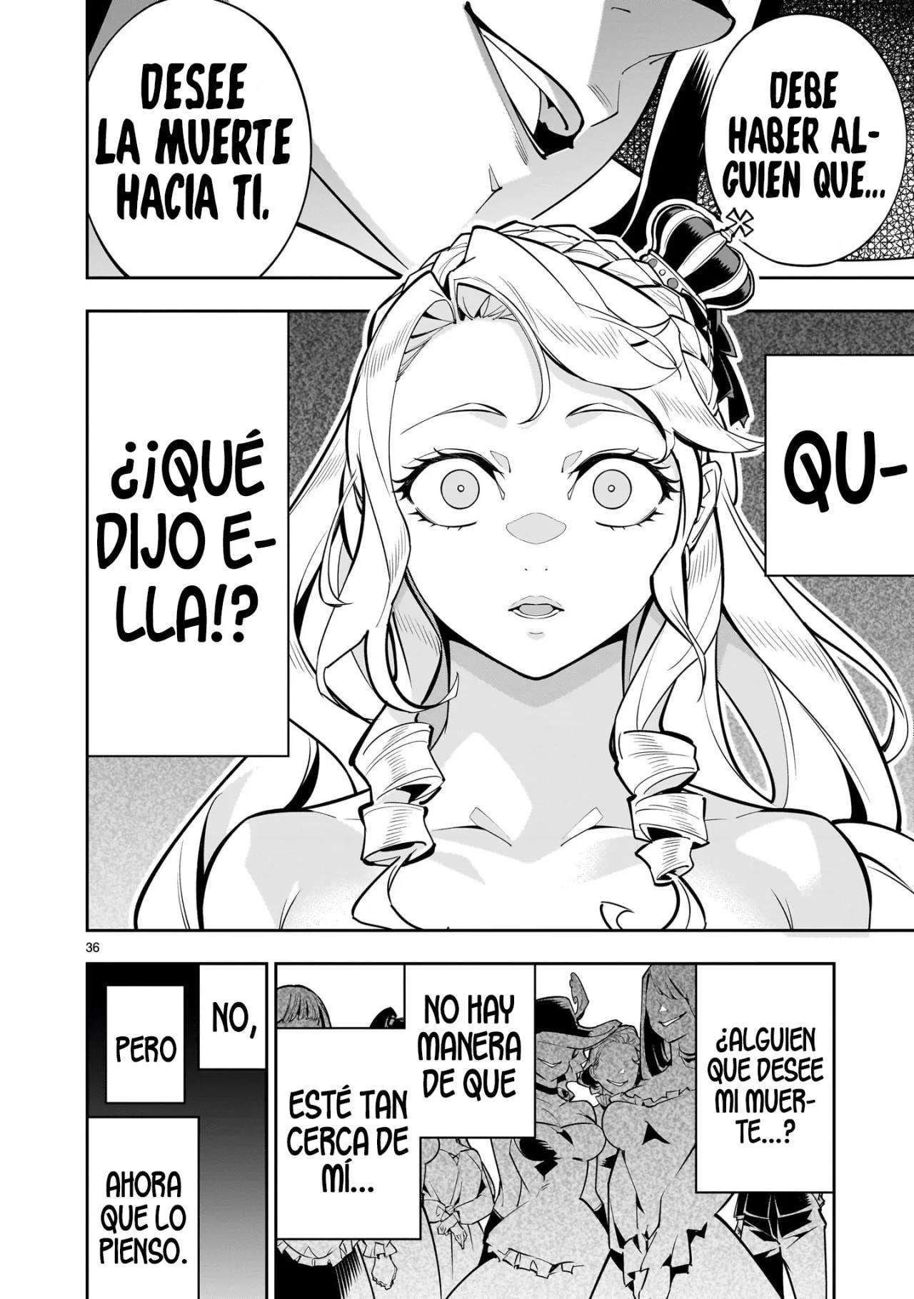 Para desafiar a la muerte creare un harem yuri para sobrevivir! Capitulo 1 página 37