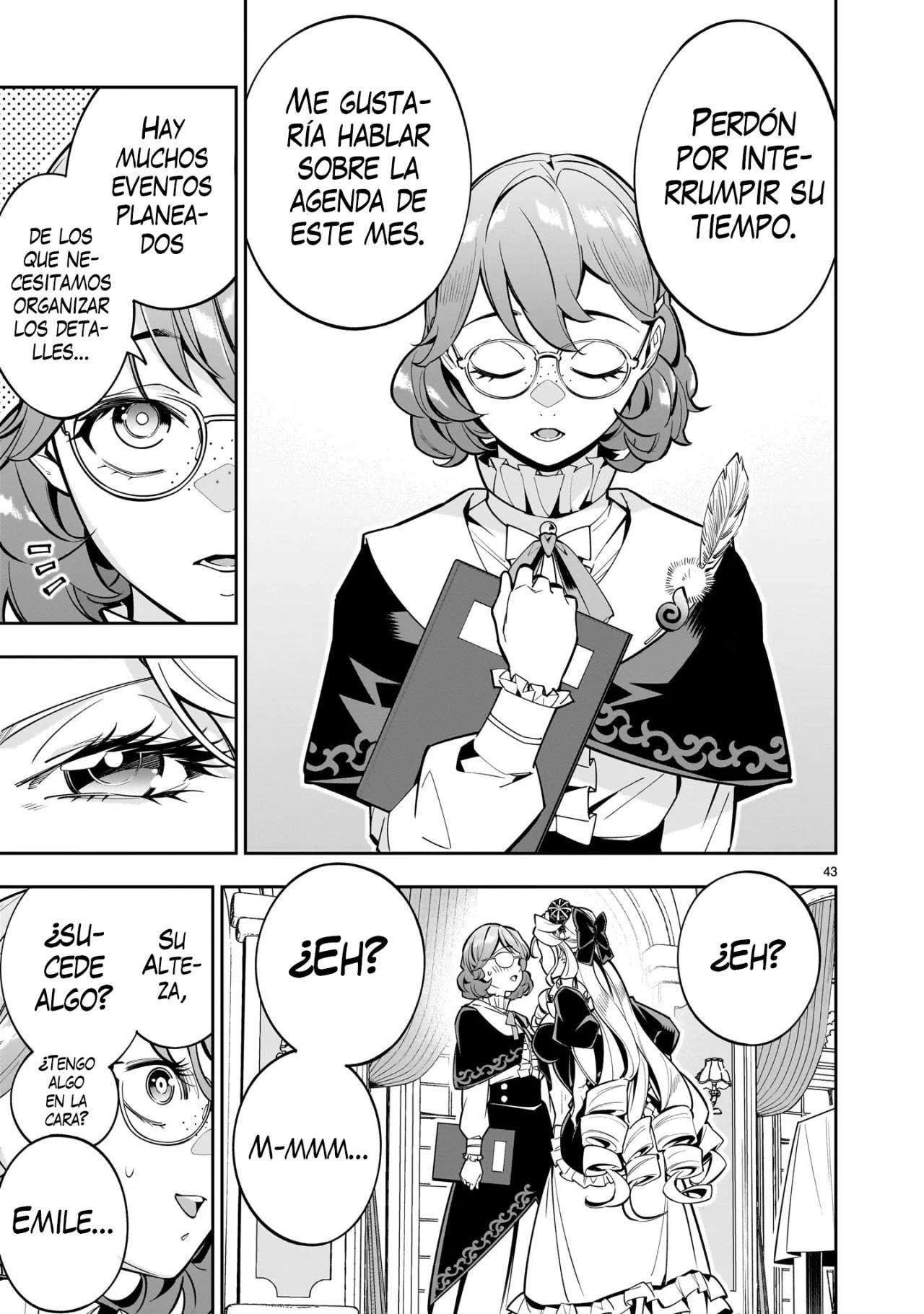 Para desafiar a la muerte creare un harem yuri para sobrevivir! Capitulo 1 página 44