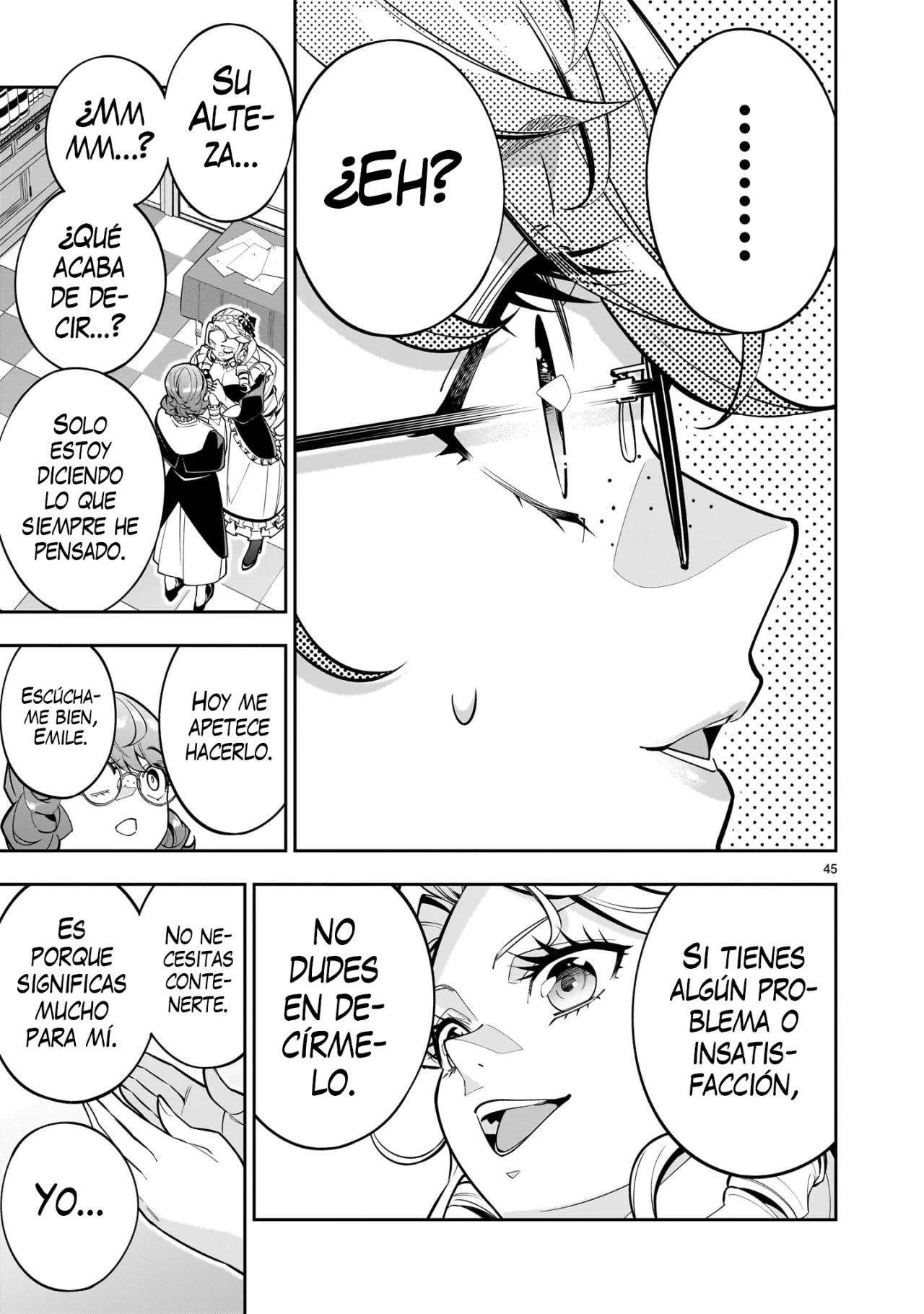 Para desafiar a la muerte creare un harem yuri para sobrevivir! Capitulo 1 página 46