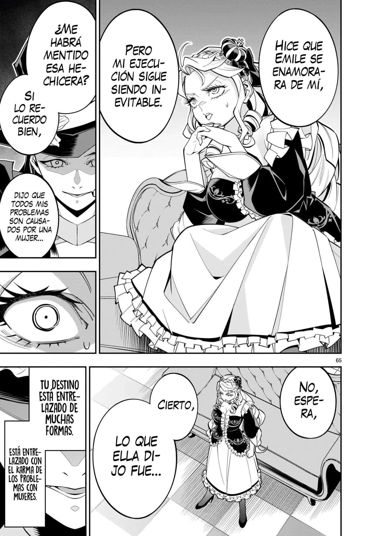 Para desafiar a la muerte creare un harem yuri para sobrevivir! Capitulo 1 página 63