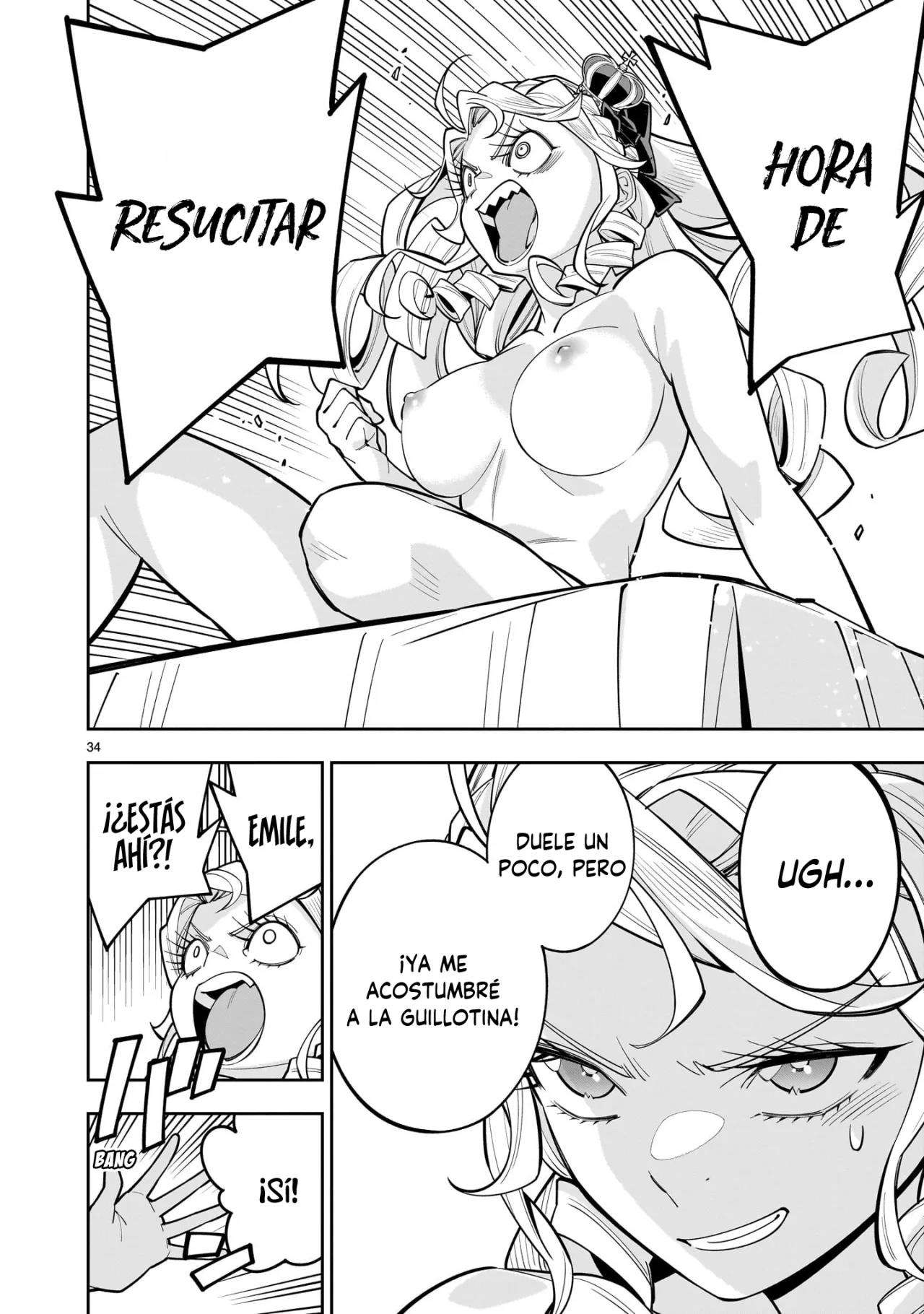Para desafiar a la muerte creare un harem yuri para sobrevivir! Capitulo 11 página 35
