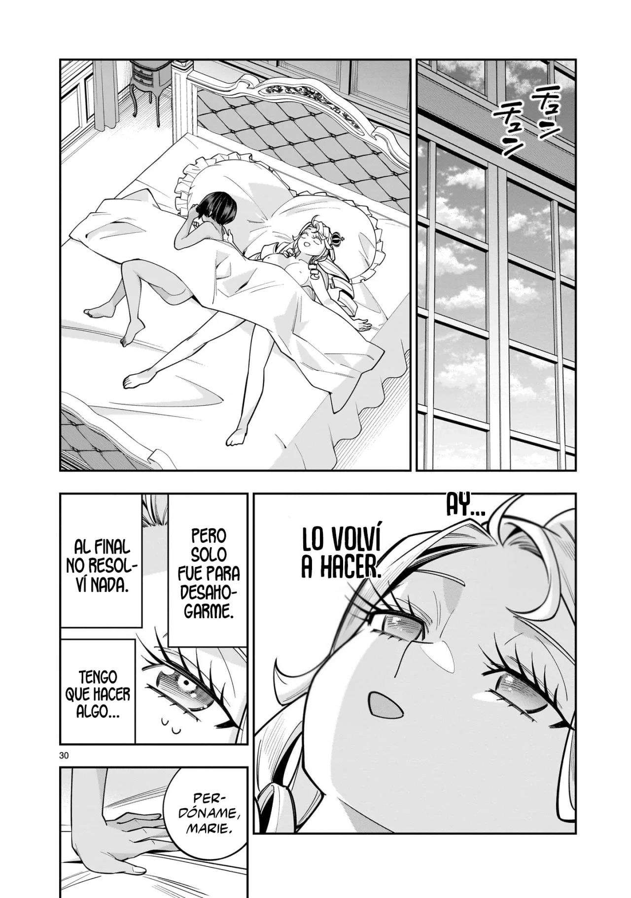 Para desafiar a la muerte creare un harem yuri para sobrevivir! Capitulo 13 página 32