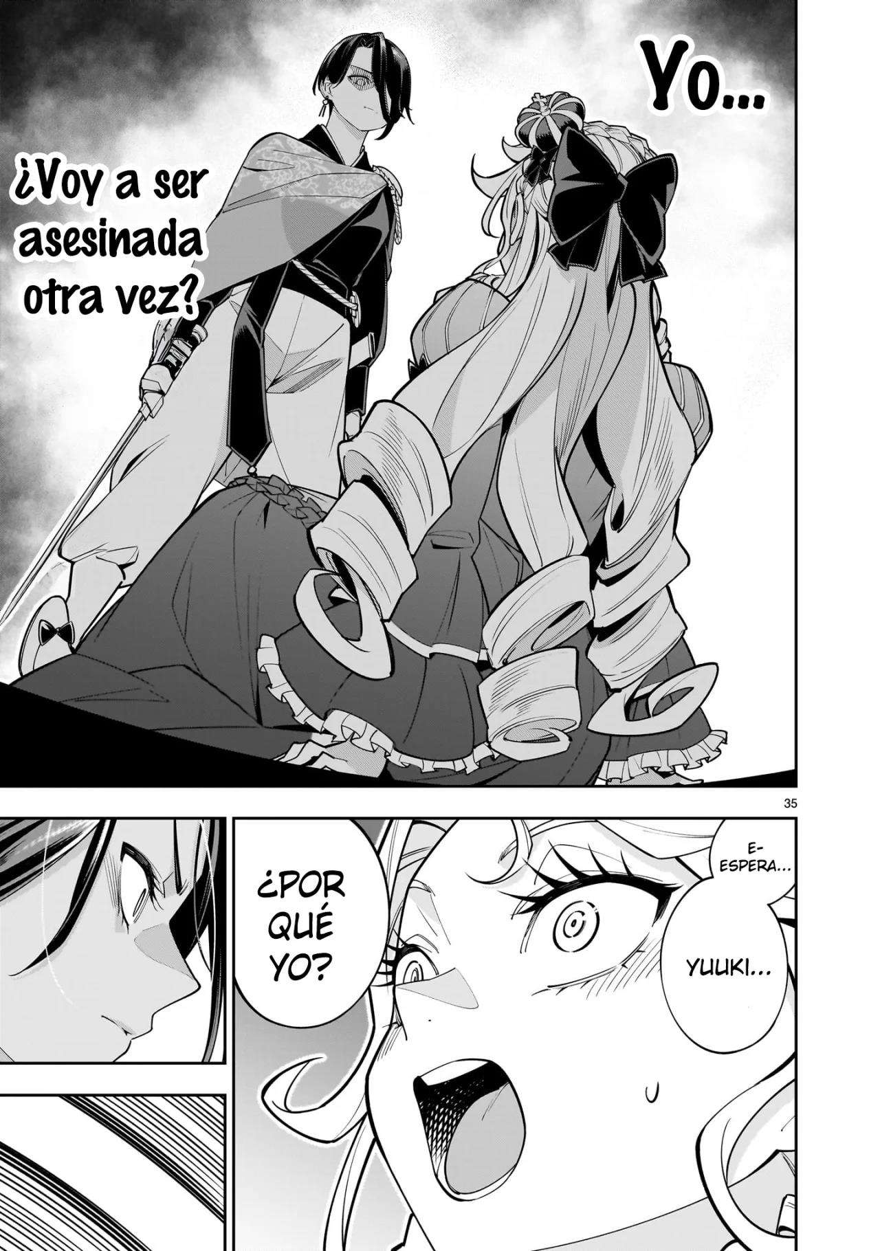 Para desafiar a la muerte creare un harem yuri para sobrevivir! Capitulo 2 página 37