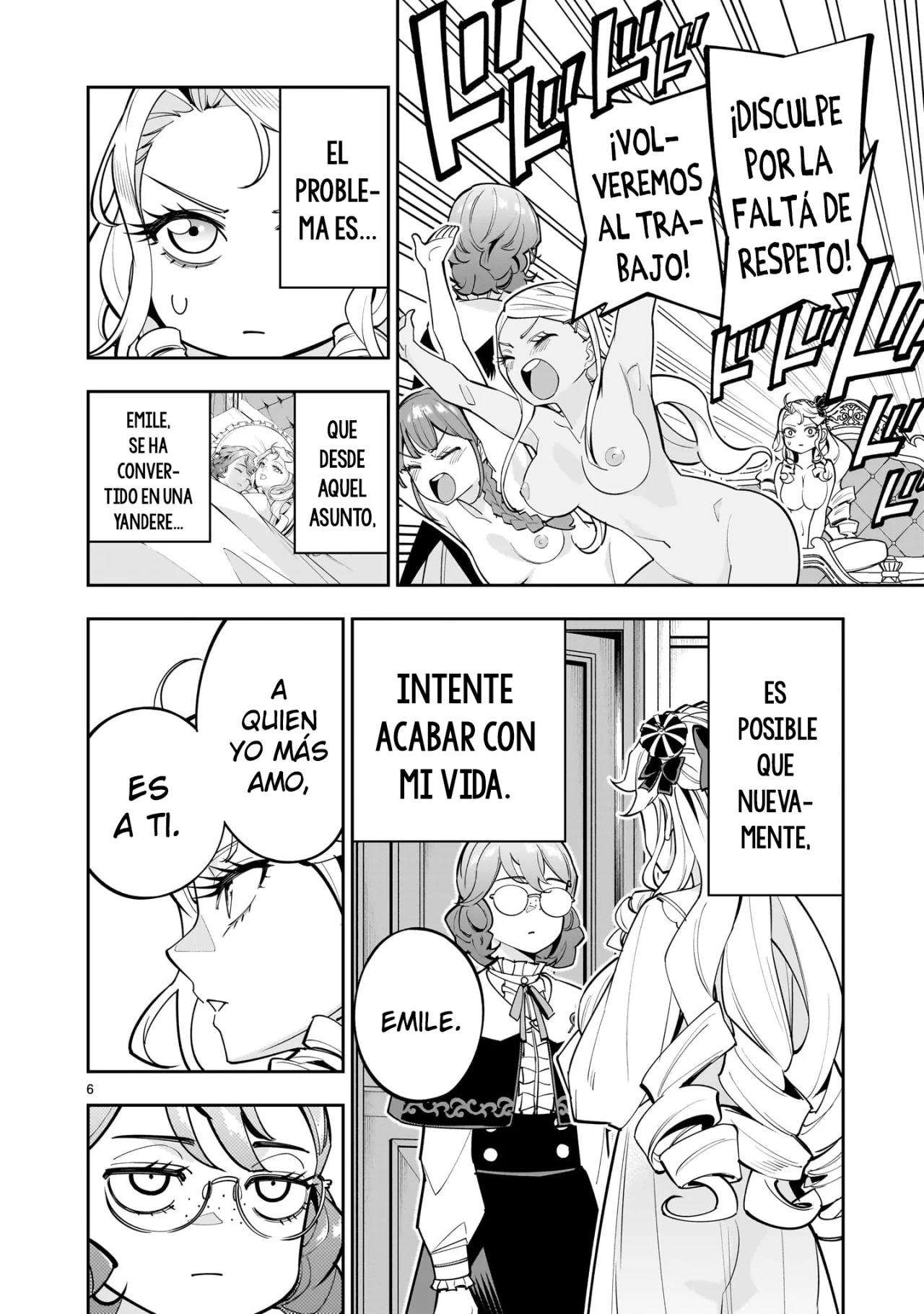 Para desafiar a la muerte creare un harem yuri para sobrevivir! Capitulo 2 página 8