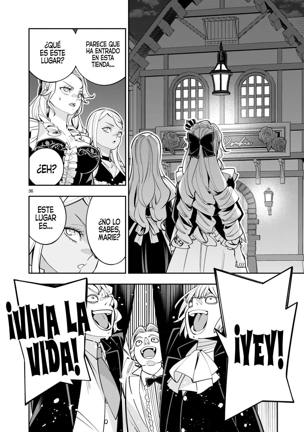 Para desafiar a la muerte creare un harem yuri para sobrevivir! Capitulo 3 página 37