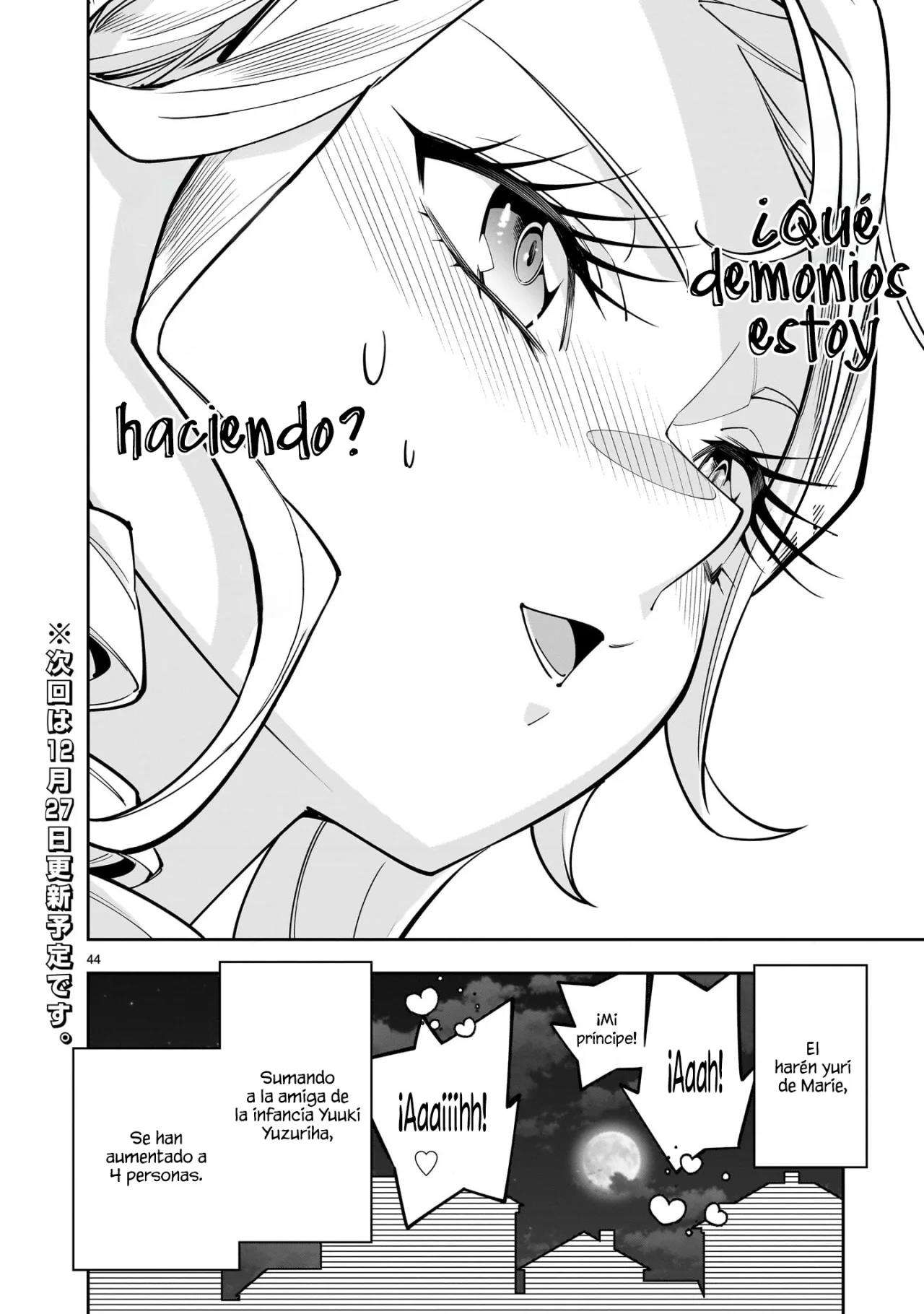 Para desafiar a la muerte creare un harem yuri para sobrevivir! Capitulo 4 página 45