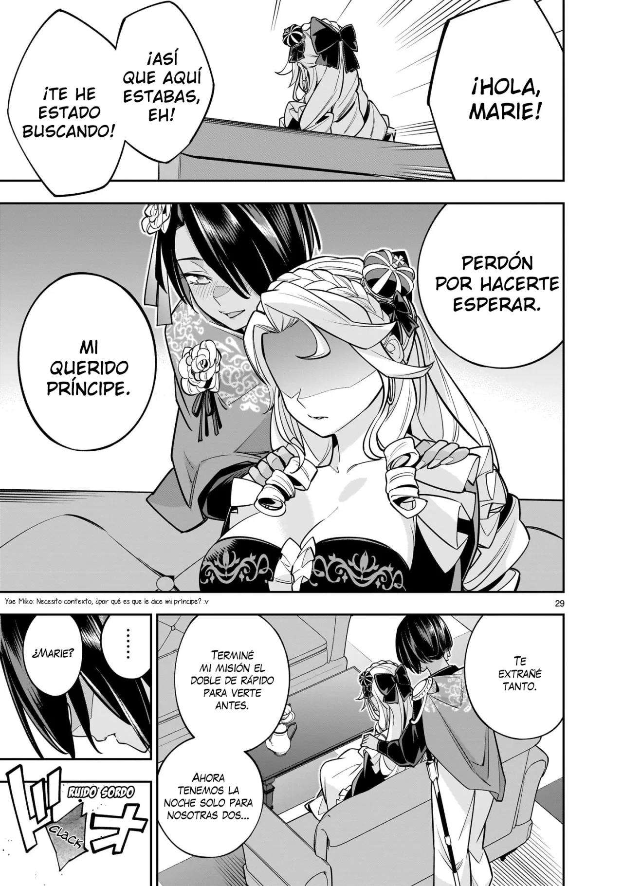 Para desafiar a la muerte creare un harem yuri para sobrevivir! Capitulo 5 página 30