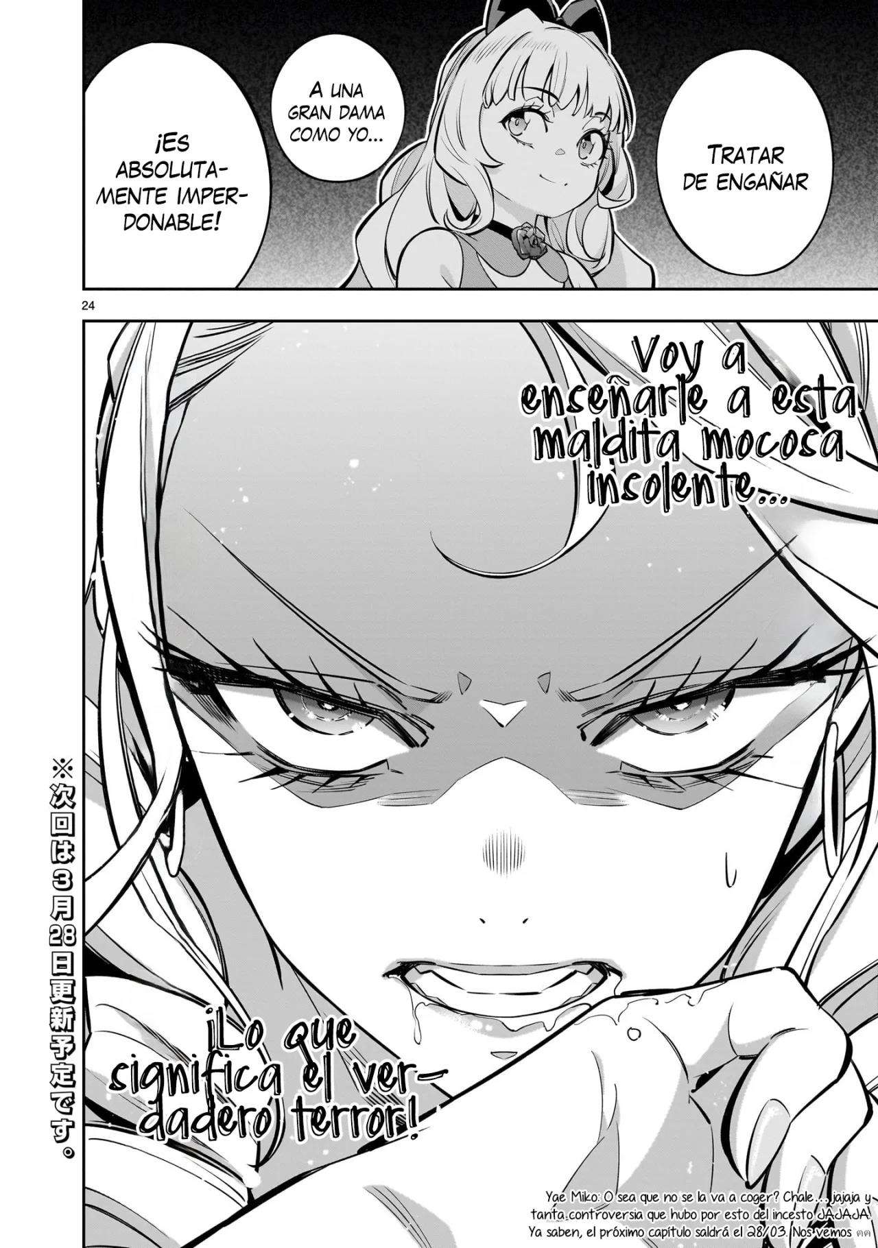 Para desafiar a la muerte creare un harem yuri para sobrevivir! Capitulo 6.2 página 25