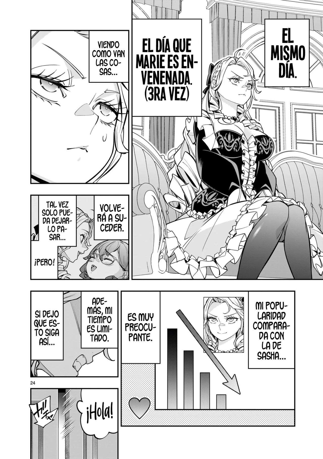Para desafiar a la muerte creare un harem yuri para sobrevivir! Capitulo 7 página 25