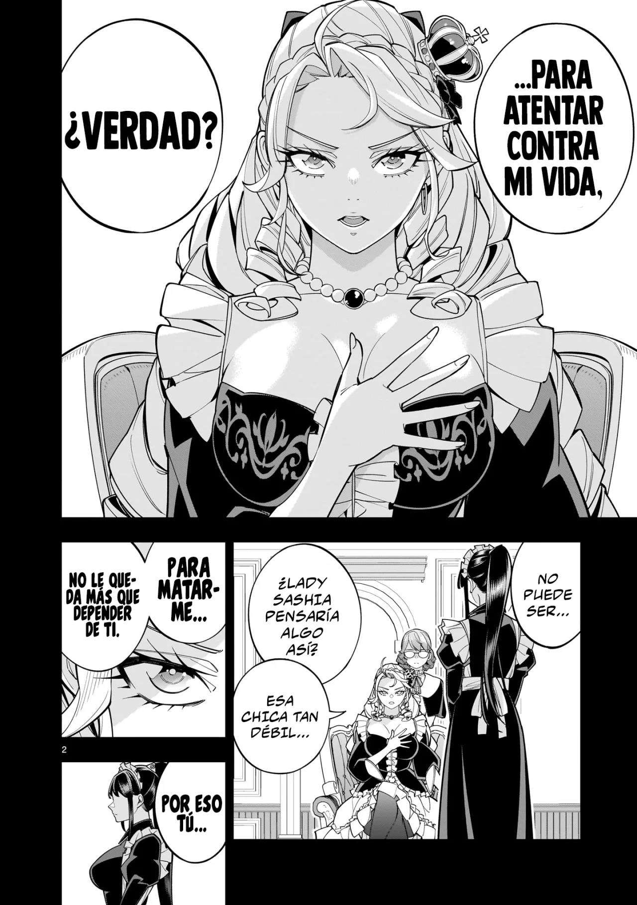 Para desafiar a la muerte creare un harem yuri para sobrevivir! Capitulo 8.2 página 4
