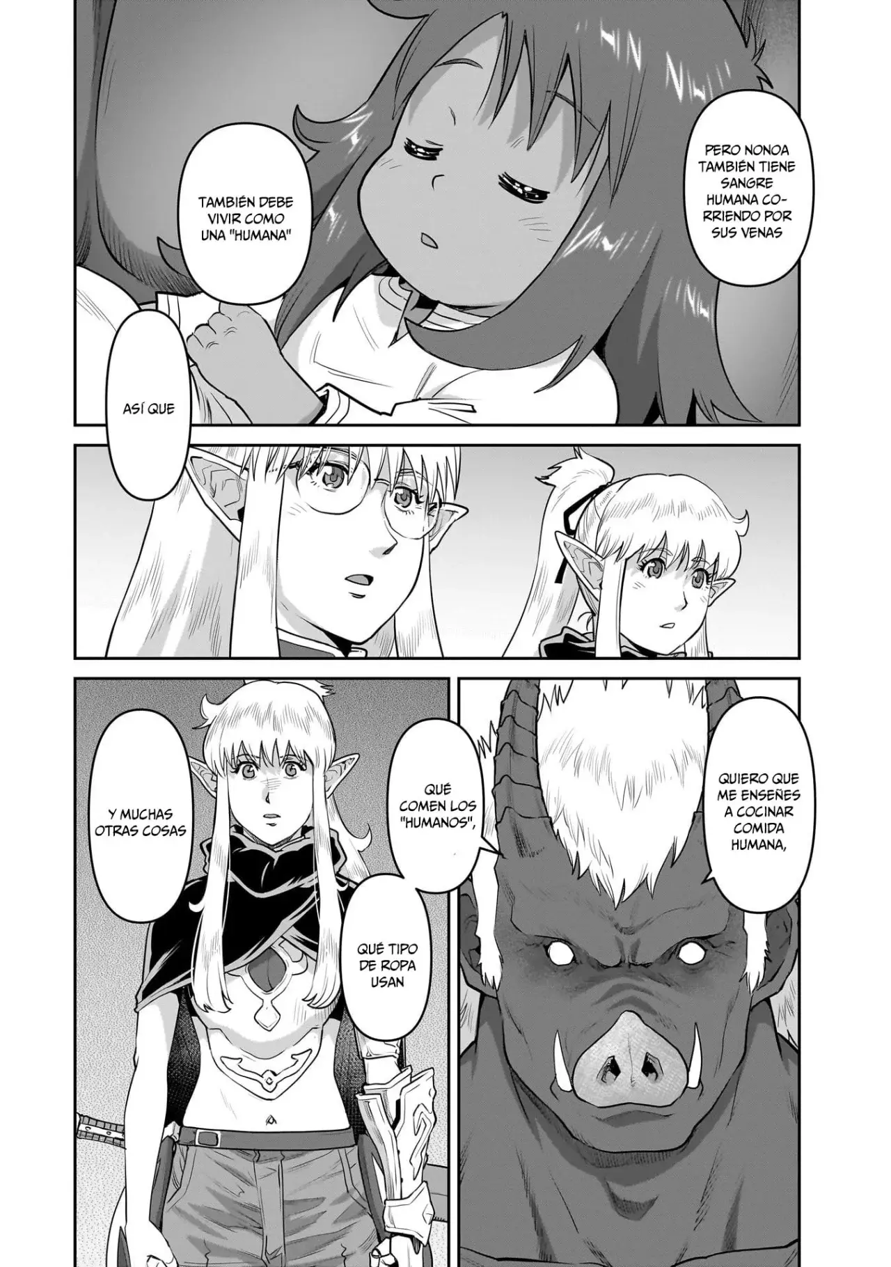 Orc with child Capitulo 2: Un día en la aldea de los elfos página 31