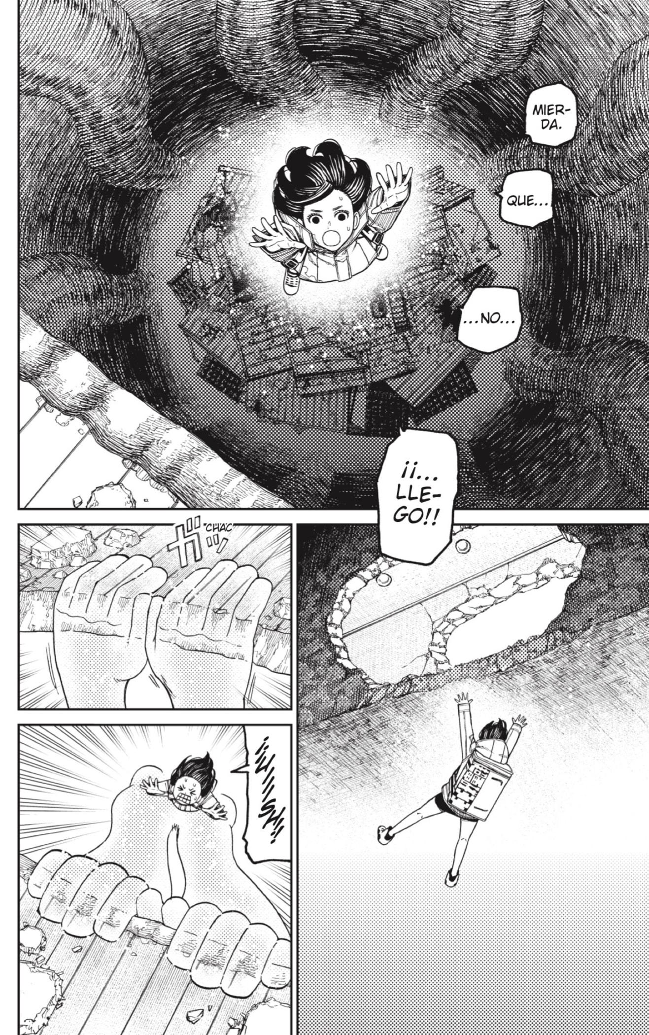 Dandadan Capitulo 42: ¡Escape! ¡Multietapa! página 12