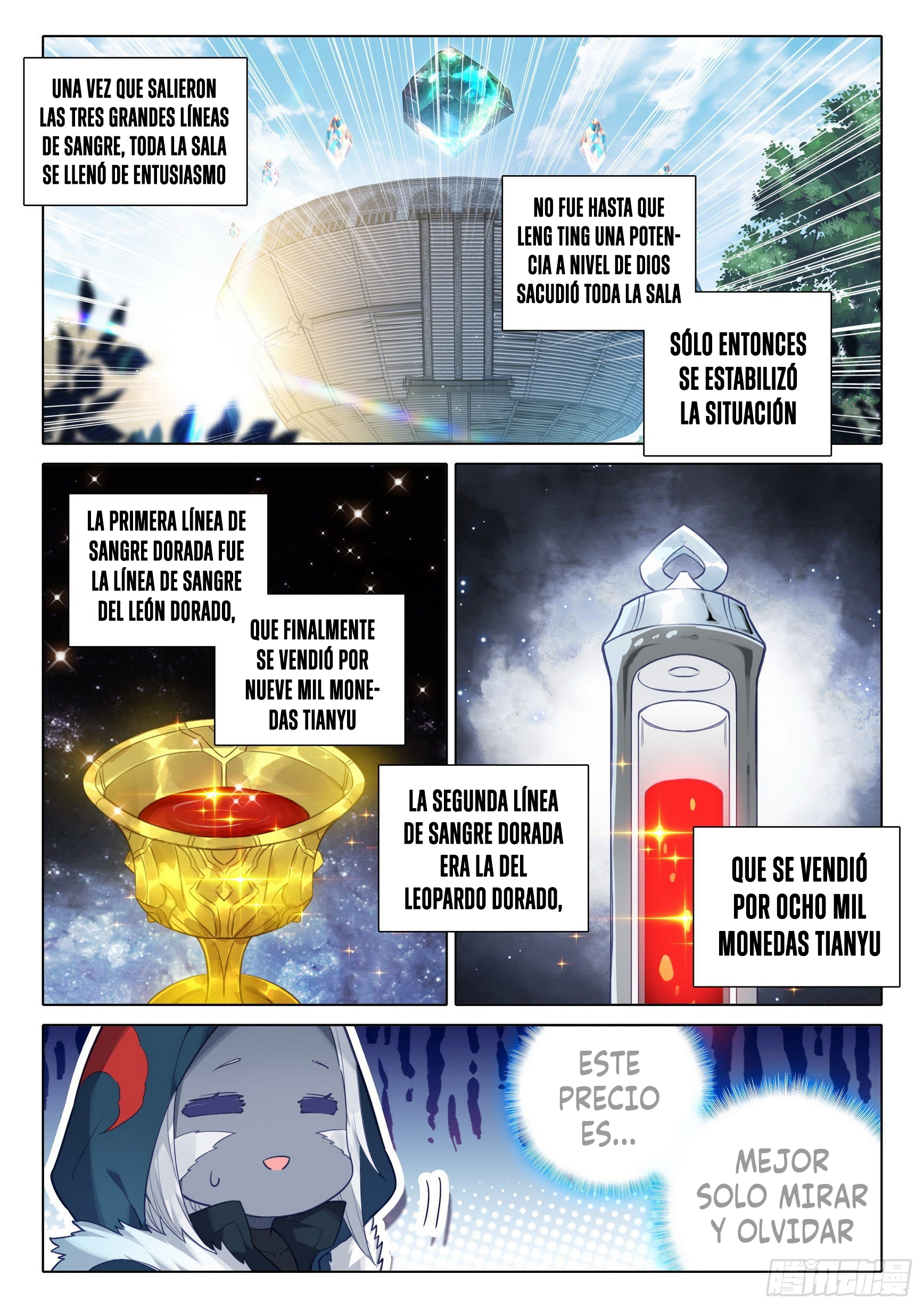 Combat Continent V: Renacimiento de TangSan Capitulo 74: Tres linajes dorados página 12