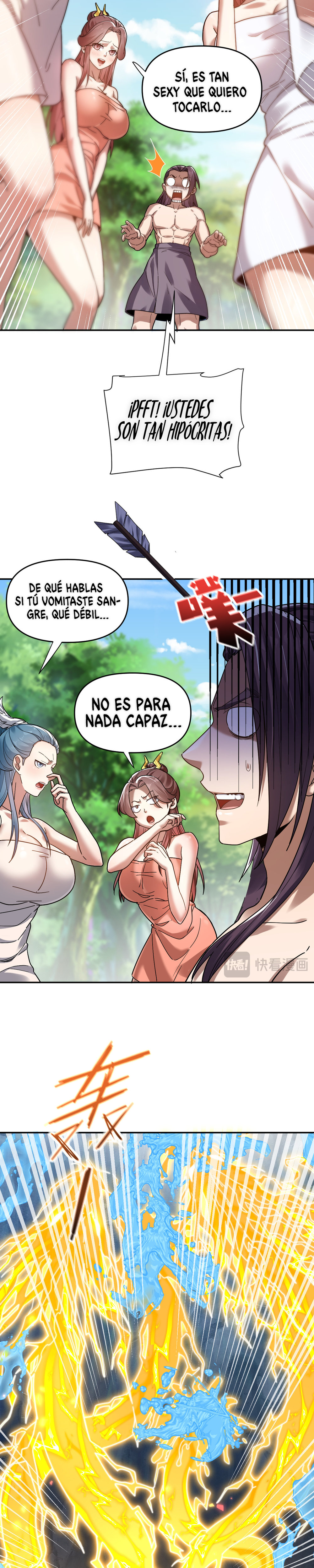 Me vuelvo invencible al sorprender a otros Capitulo 17 página 9