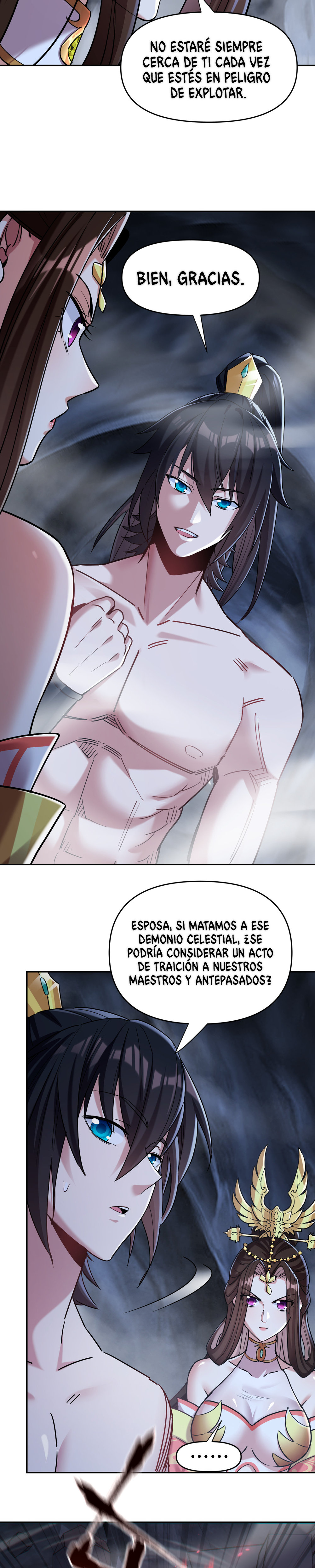 Me vuelvo invencible al sorprender a otros Capitulo 8 página 9