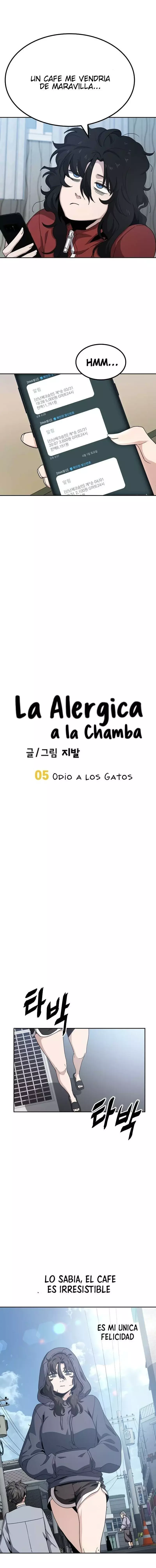 La Alergica a la Chamba Capitulo 5: Odio a los gatos página 4