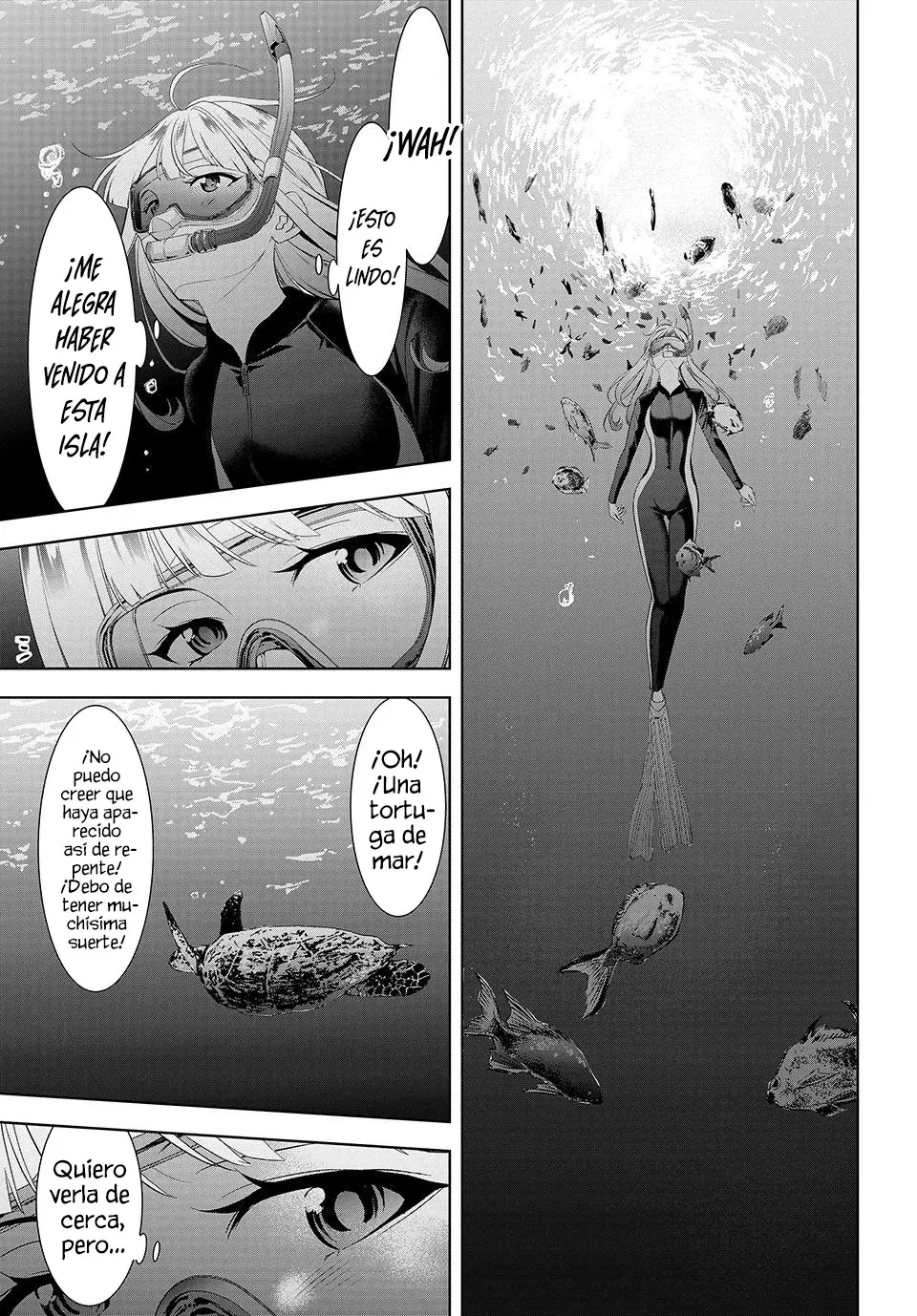 La posada Umine de aquella isla Capitulo 3: Una cita en el océano. página 9