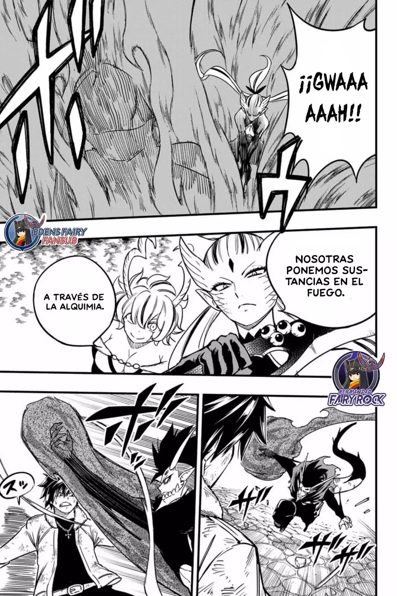 Fairy Tail: 100 Years Quest Capitulo 184: Ataques furiosos de oscuridad y llamas página 9