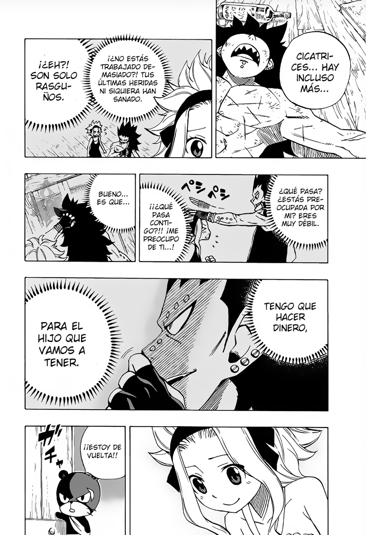 Fairy Tail: 100 Years Quest Capitulo 36.5: Omake Gajeel Lastimado página 3
