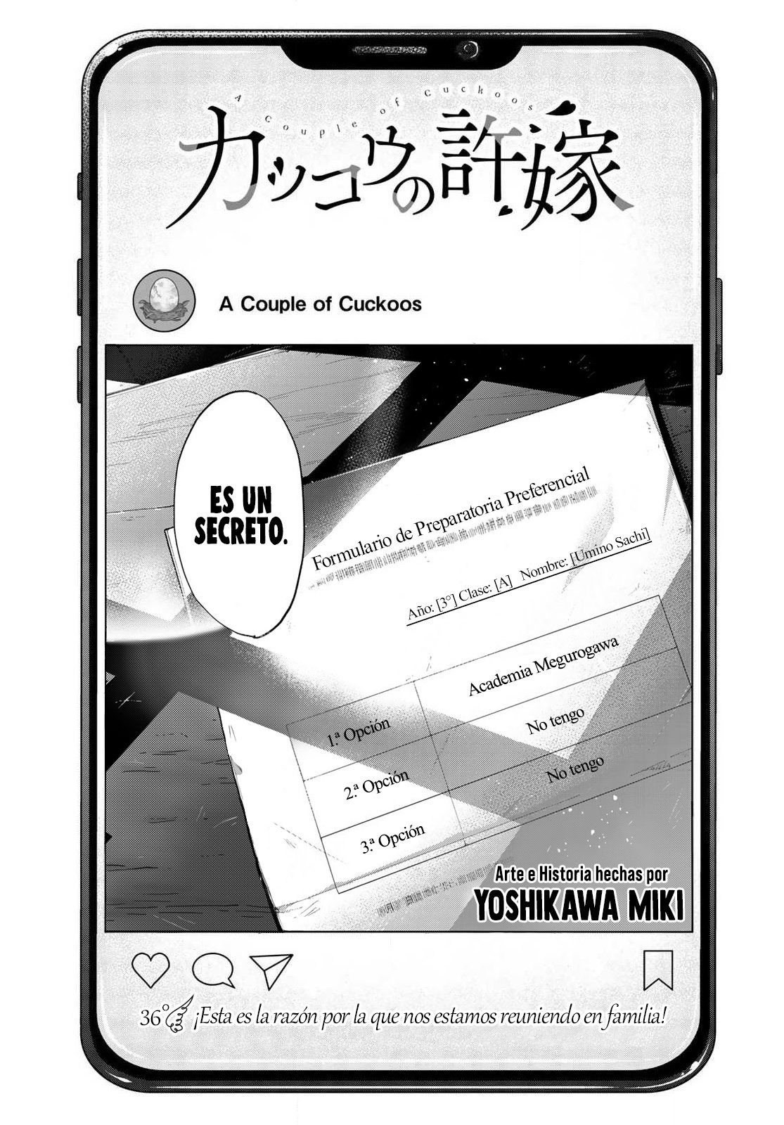 A Couple of Cuckoos Capitulo 36: ¡Esta es la razón por la que nos estamos reuniendo en familia! página 3