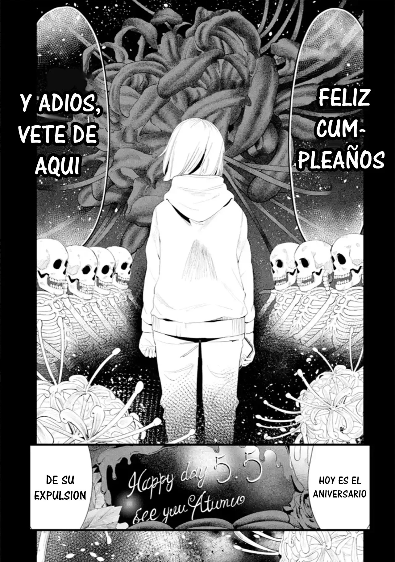 Urakata de sapōto shi teta geinō ikka o tsuihō sa reta boku wa, futsū no seishun o ōka shitai. Capitulo 1: Separado de la Familia página 21