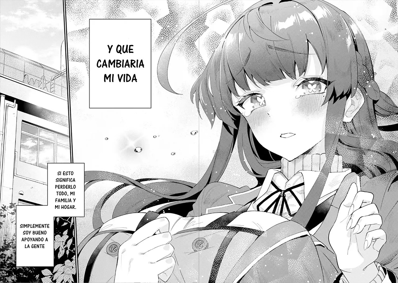Urakata de sapōto shi teta geinō ikka o tsuihō sa reta boku wa, futsū no seishun o ōka shitai. Capitulo 1: Separado de la Familia página 30