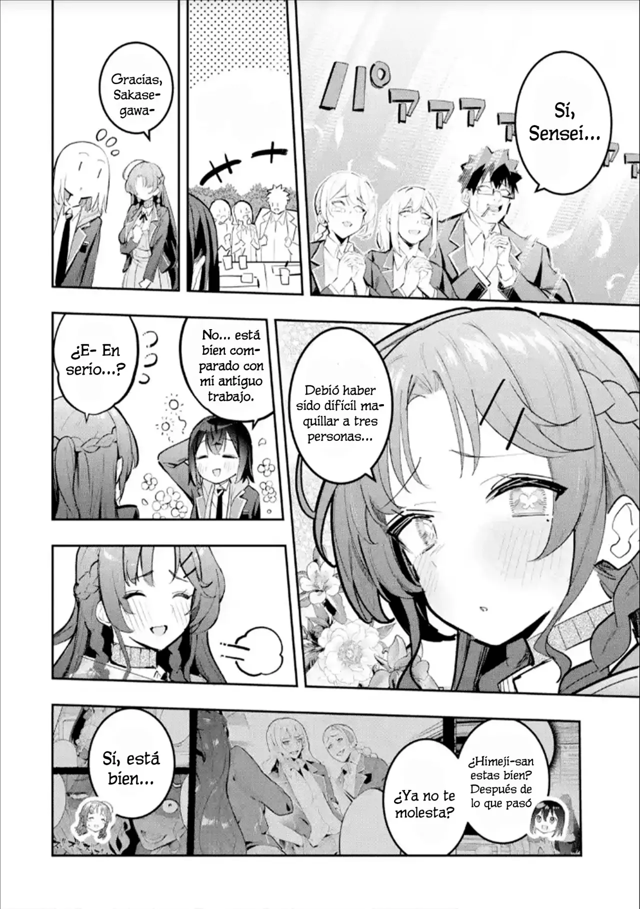 Urakata de sapōto shi teta geinō ikka o tsuihō sa reta boku wa, futsū no seishun o ōka shitai. Capitulo 10: Cita con Amigos página 22