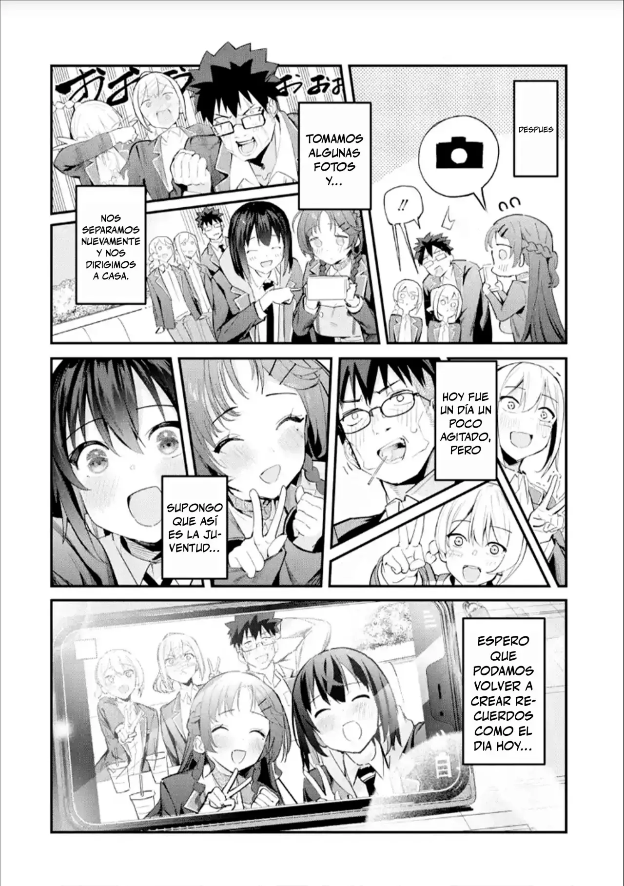 Urakata de sapōto shi teta geinō ikka o tsuihō sa reta boku wa, futsū no seishun o ōka shitai. Capitulo 10: Cita con Amigos página 26