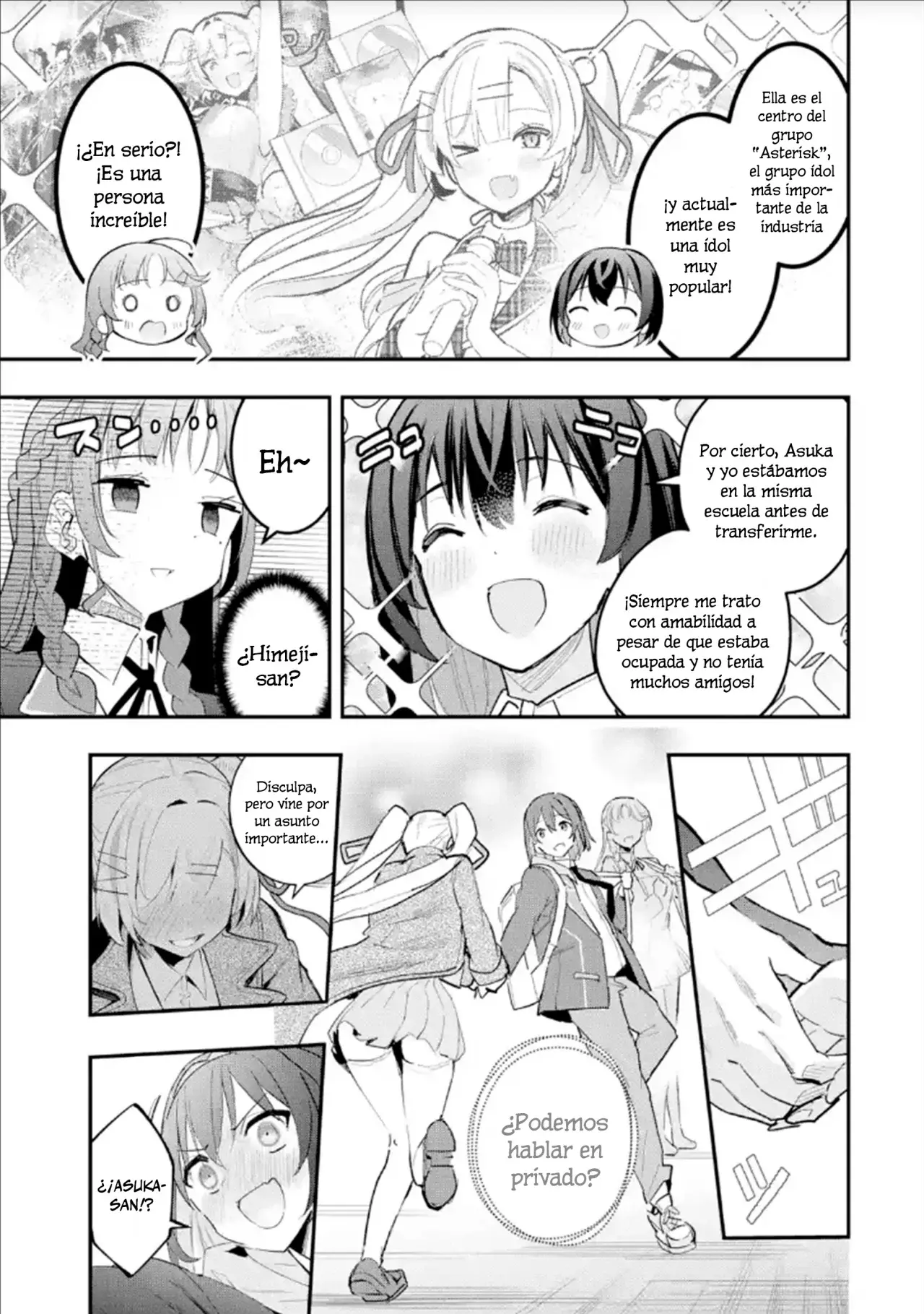 Urakata de sapōto shi teta geinō ikka o tsuihō sa reta boku wa, futsū no seishun o ōka shitai. Capitulo 11: Una Idol Top ha Llegado página 17