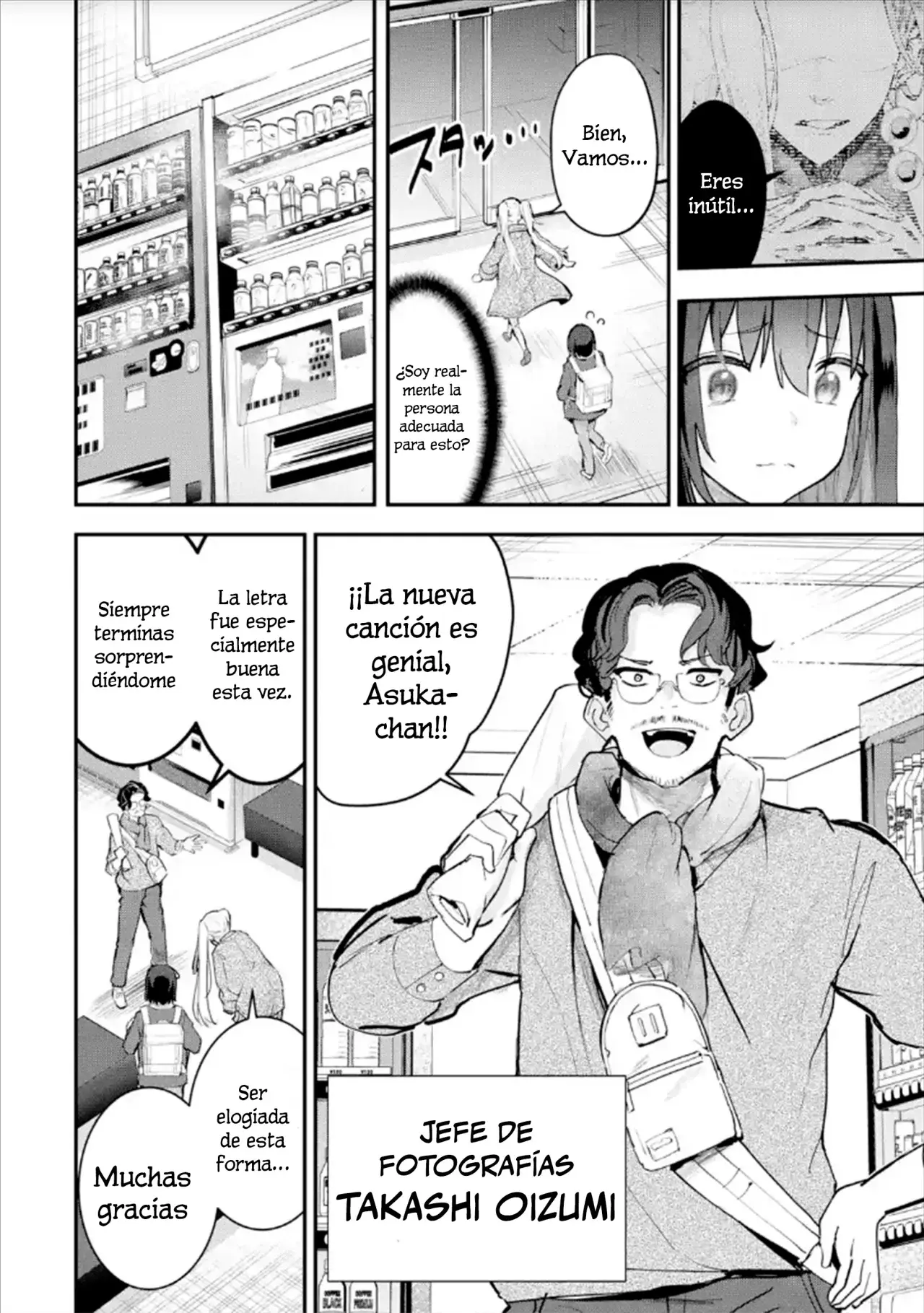 Urakata de sapōto shi teta geinō ikka o tsuihō sa reta boku wa, futsū no seishun o ōka shitai. Capitulo 12: Trabajo página 8