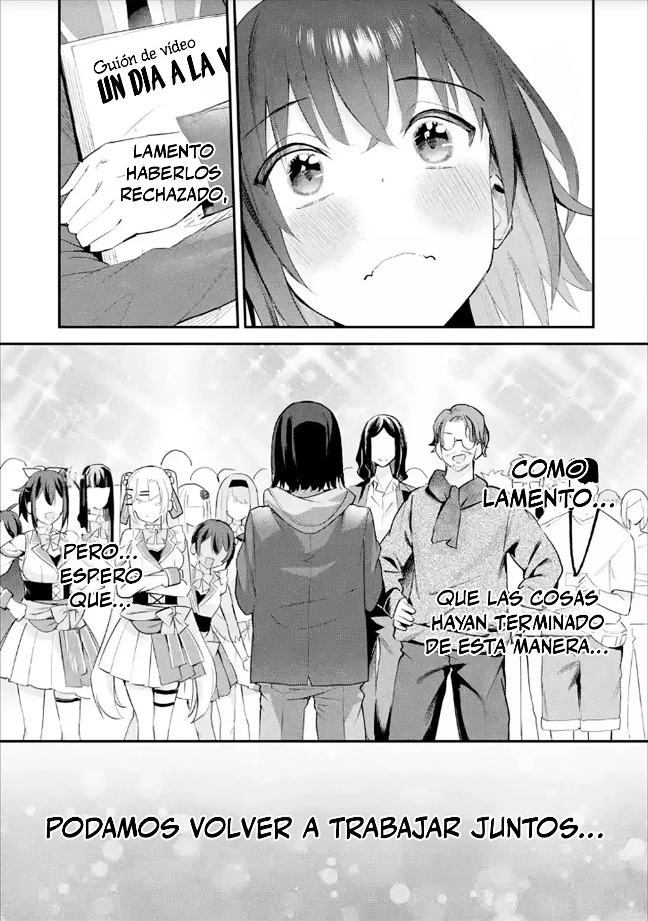 Urakata de sapōto shi teta geinō ikka o tsuihō sa reta boku wa, futsū no seishun o ōka shitai. Capitulo 13: Sensación de logro página 23