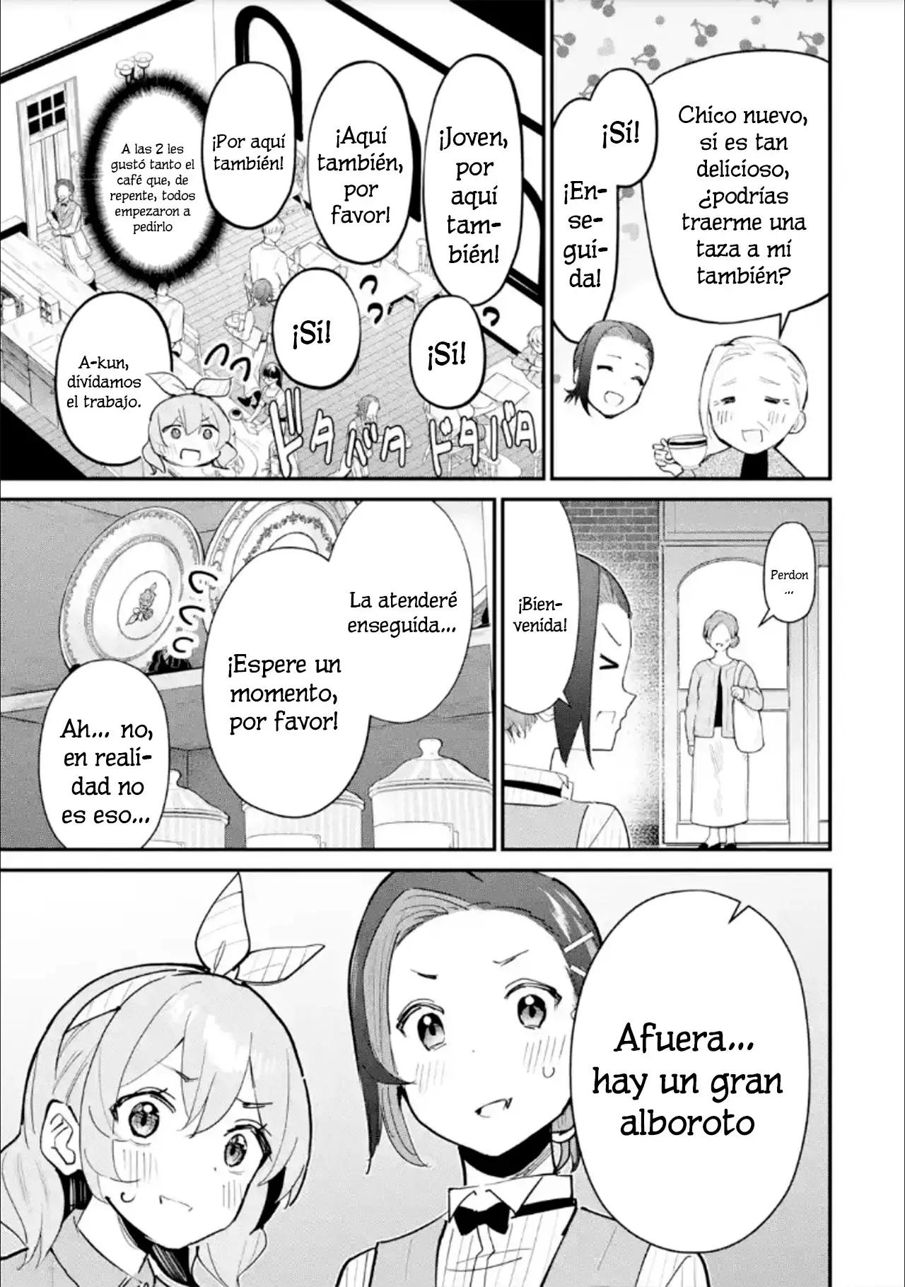 Urakata de sapōto shi teta geinō ikka o tsuihō sa reta boku wa, futsū no seishun o ōka shitai. Capitulo 16: Trabajo de Medio Tiempo página 33