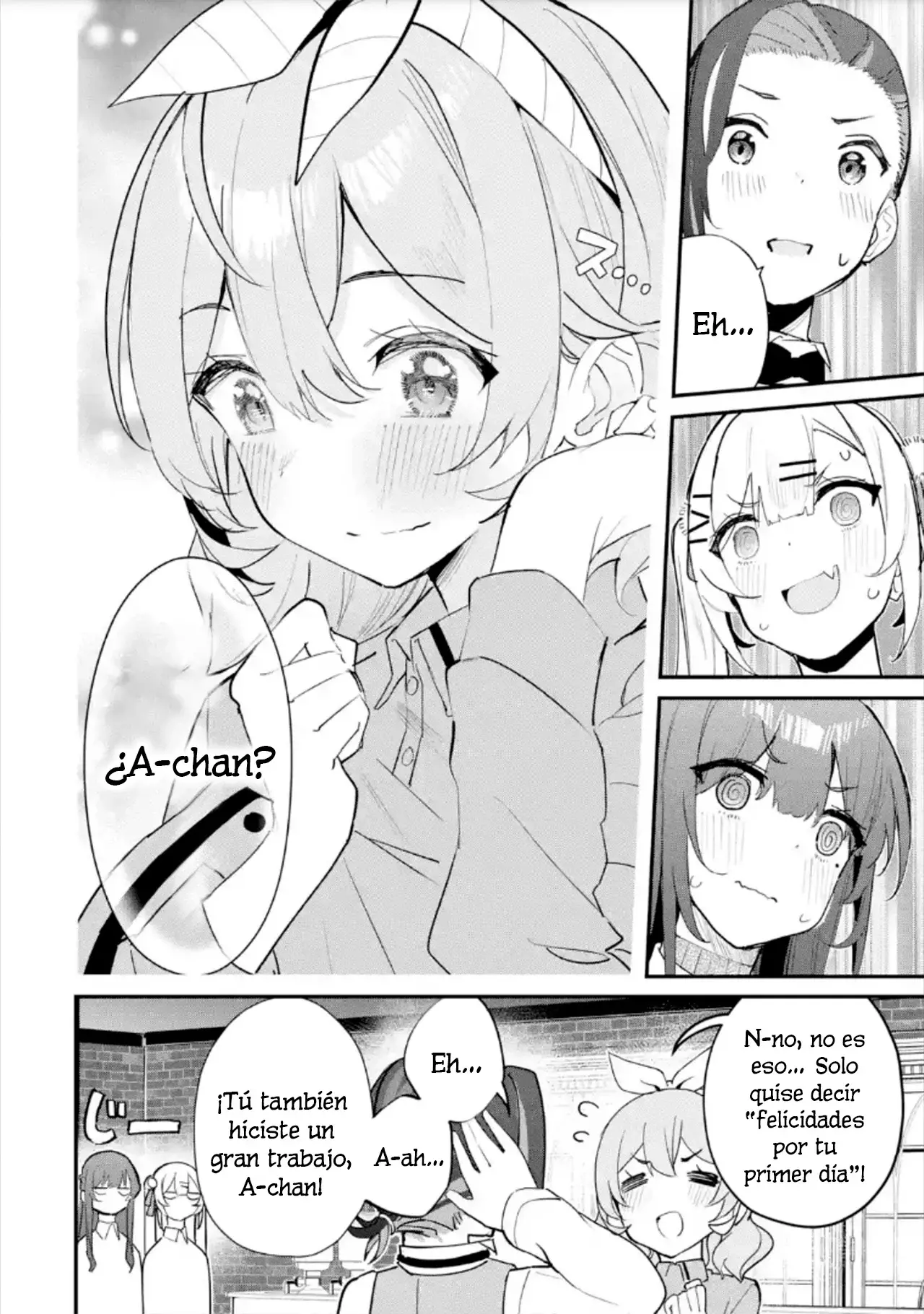Urakata de sapōto shi teta geinō ikka o tsuihō sa reta boku wa, futsū no seishun o ōka shitai. Capitulo 16: Trabajo de Medio Tiempo página 38