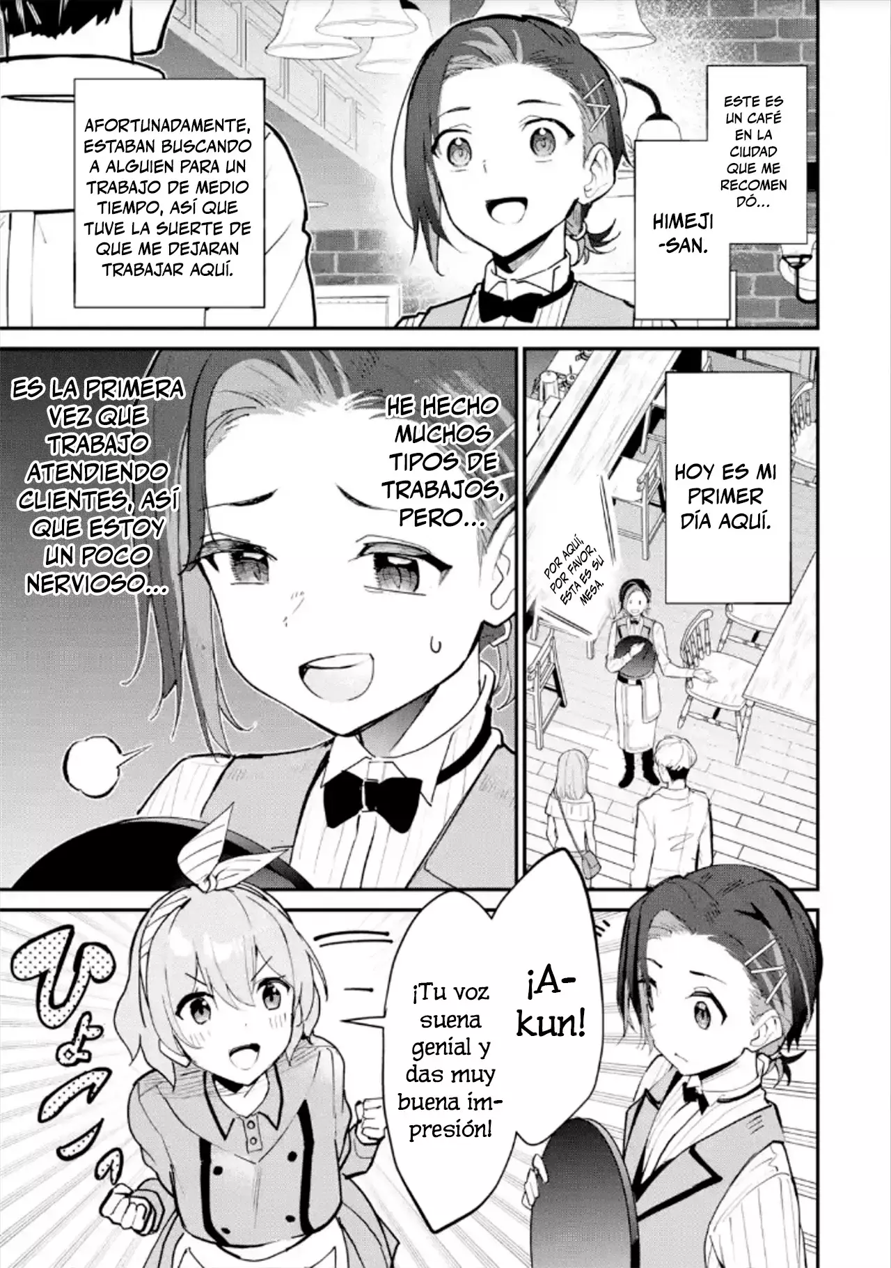 Urakata de sapōto shi teta geinō ikka o tsuihō sa reta boku wa, futsū no seishun o ōka shitai. Capitulo 16: Trabajo de Medio Tiempo página 5