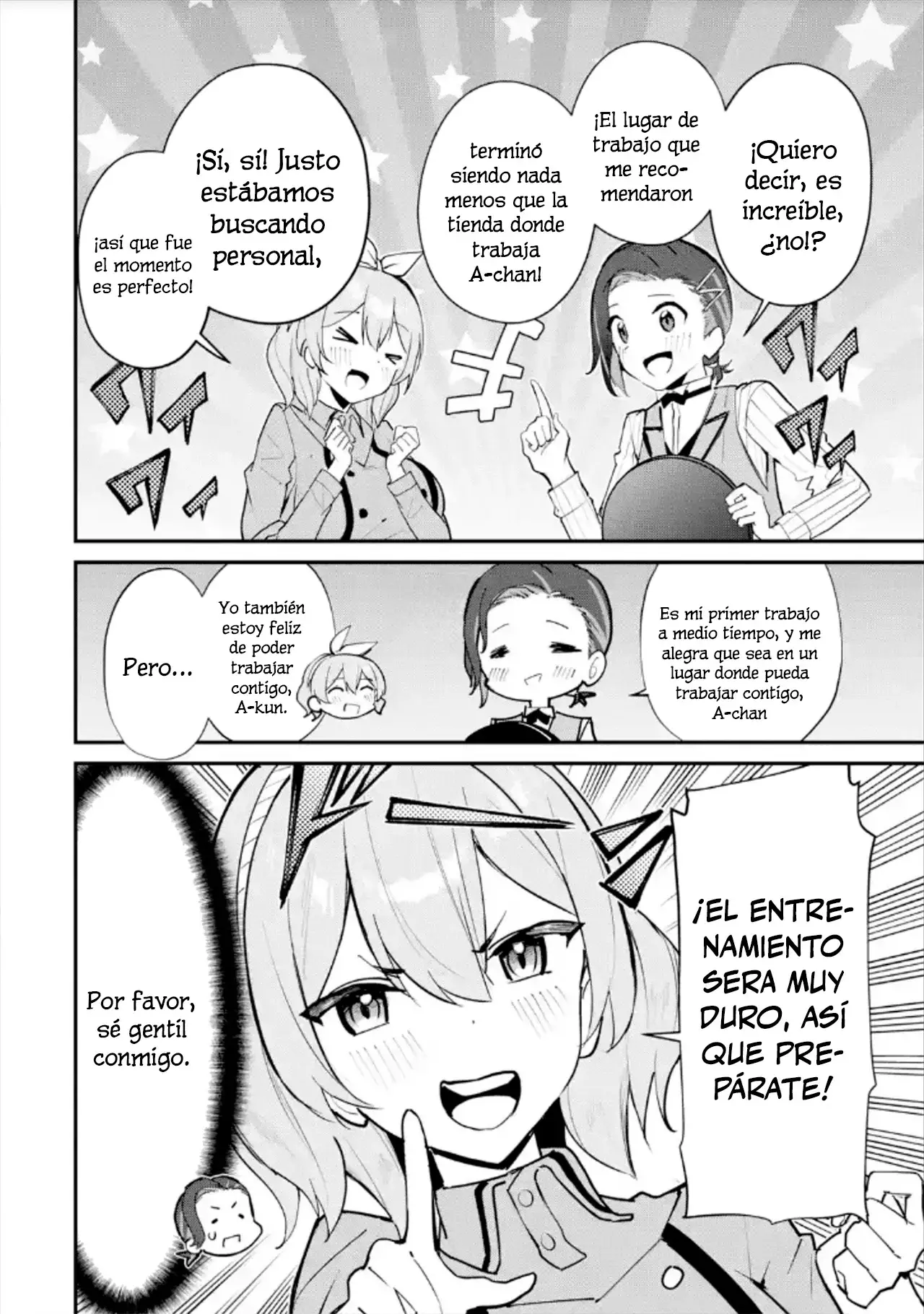 Urakata de sapōto shi teta geinō ikka o tsuihō sa reta boku wa, futsū no seishun o ōka shitai. Capitulo 16: Trabajo de Medio Tiempo página 8
